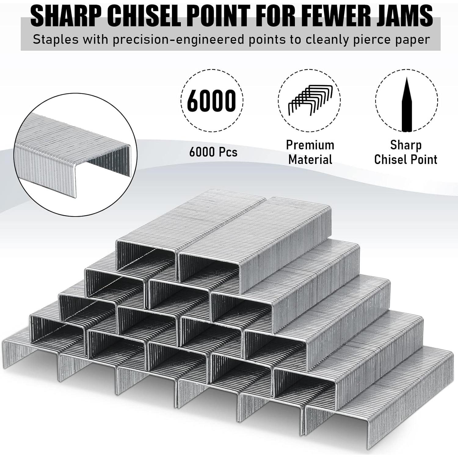 Grapadoras de Oficina Marspark 10 Pcs con 6000 Grapas 25 Hojas