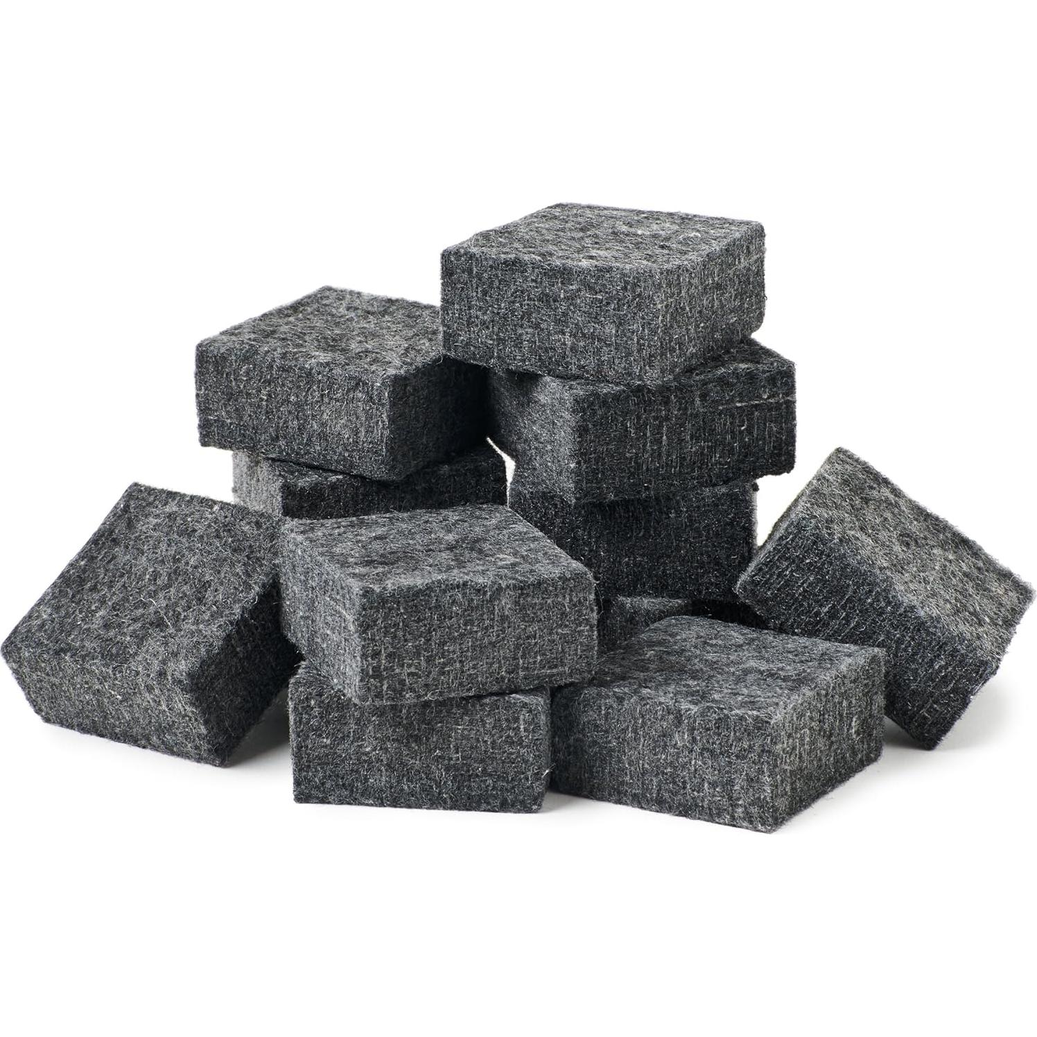 Borradores de fieltro multiusos Charles Leonard, 12 unidades, carbón