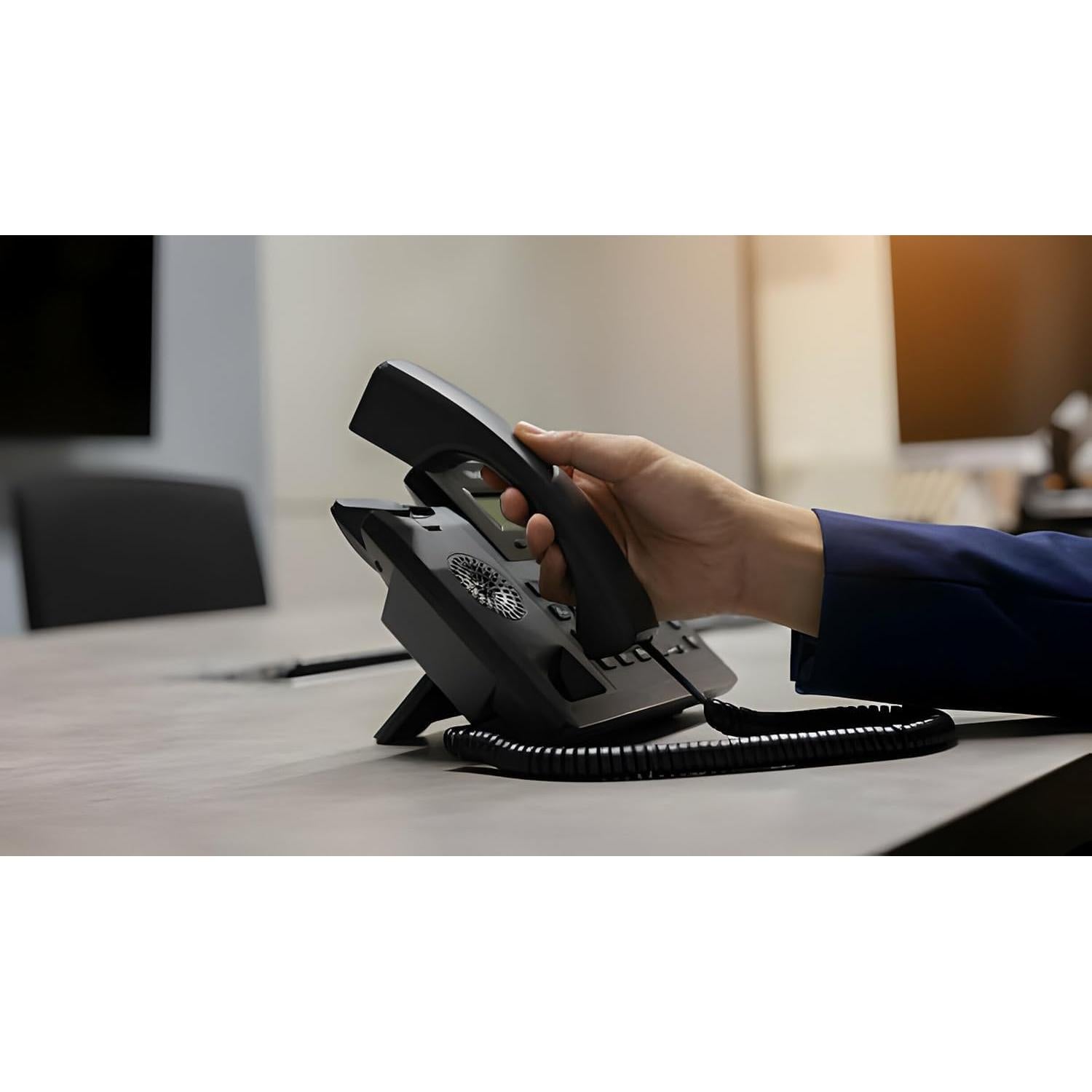 Cable de Teléfono Uvital RJ9 5 Pack 1.4m/8m Negro