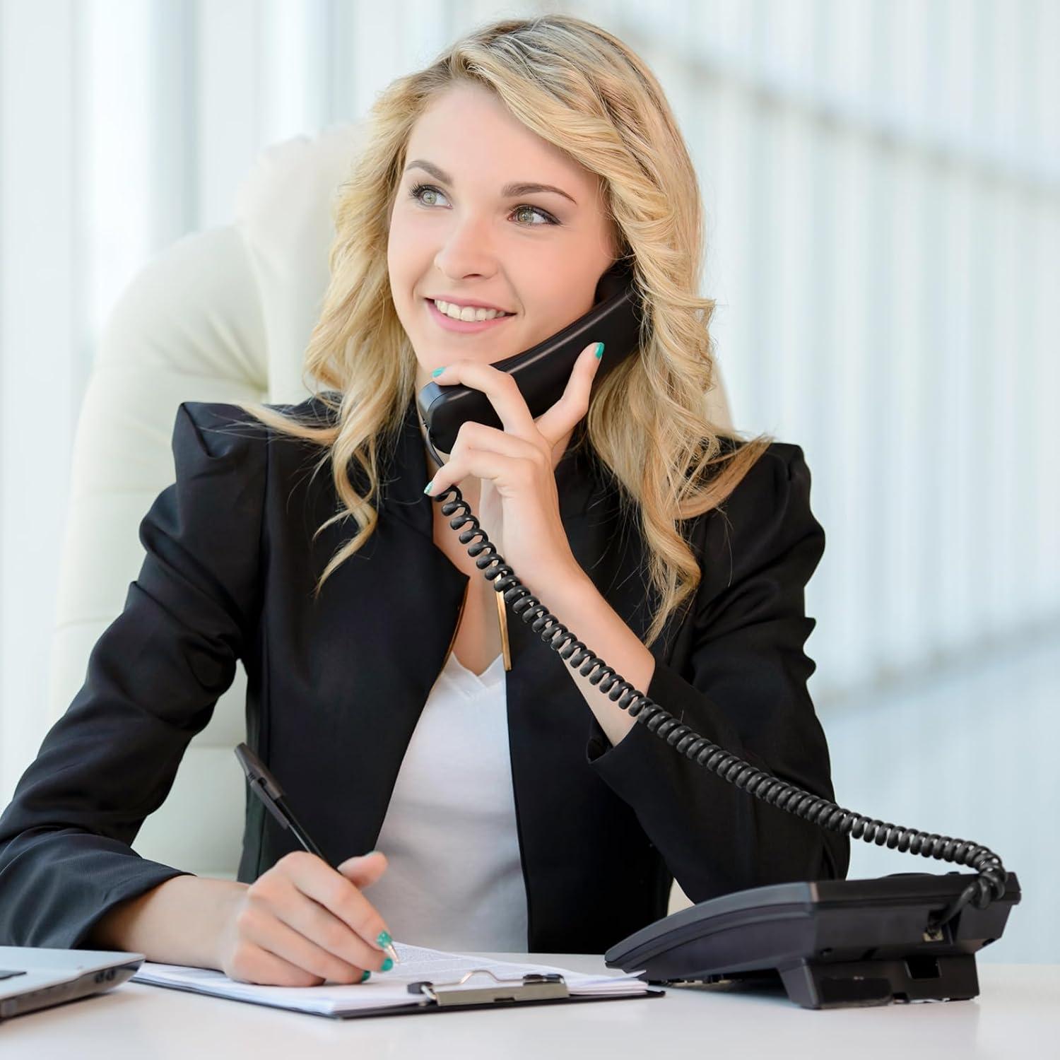 Cable de Teléfono Uvital RJ9 5 Pack 1.4m/8m Negro