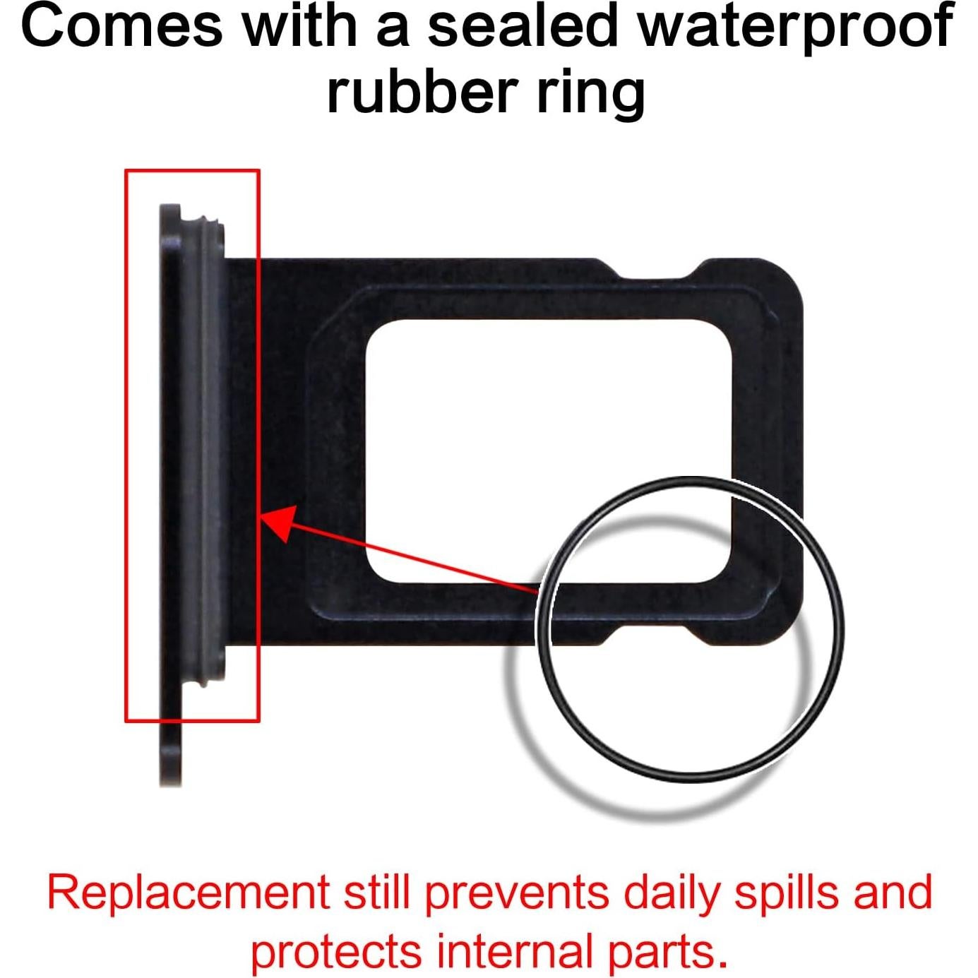 Bandeja para tarjeta SIM ASDAWN iPhone 12 Negro con kit de reparación