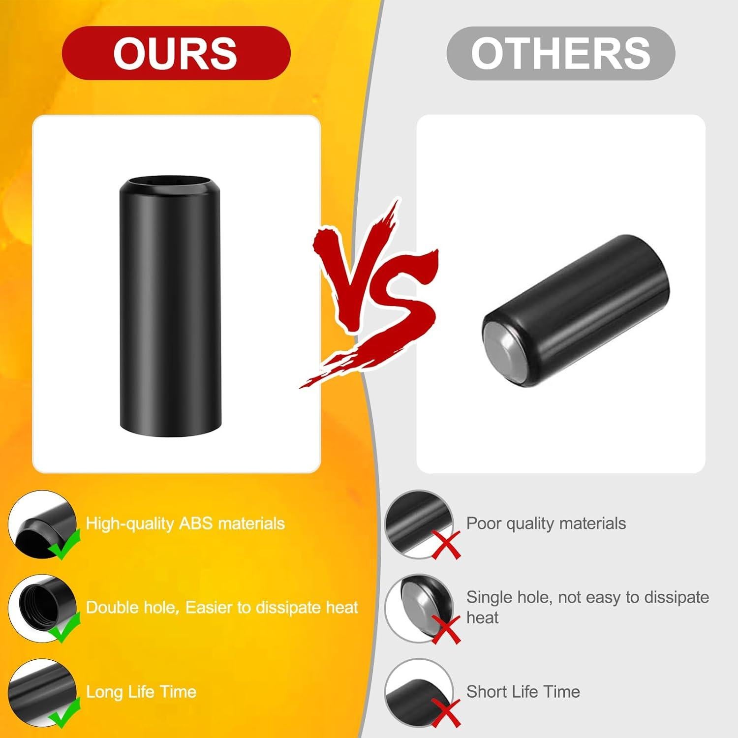 Cubierta de Batería Repuesto YIBEICO para Micrófono Shure BLX2/SM58