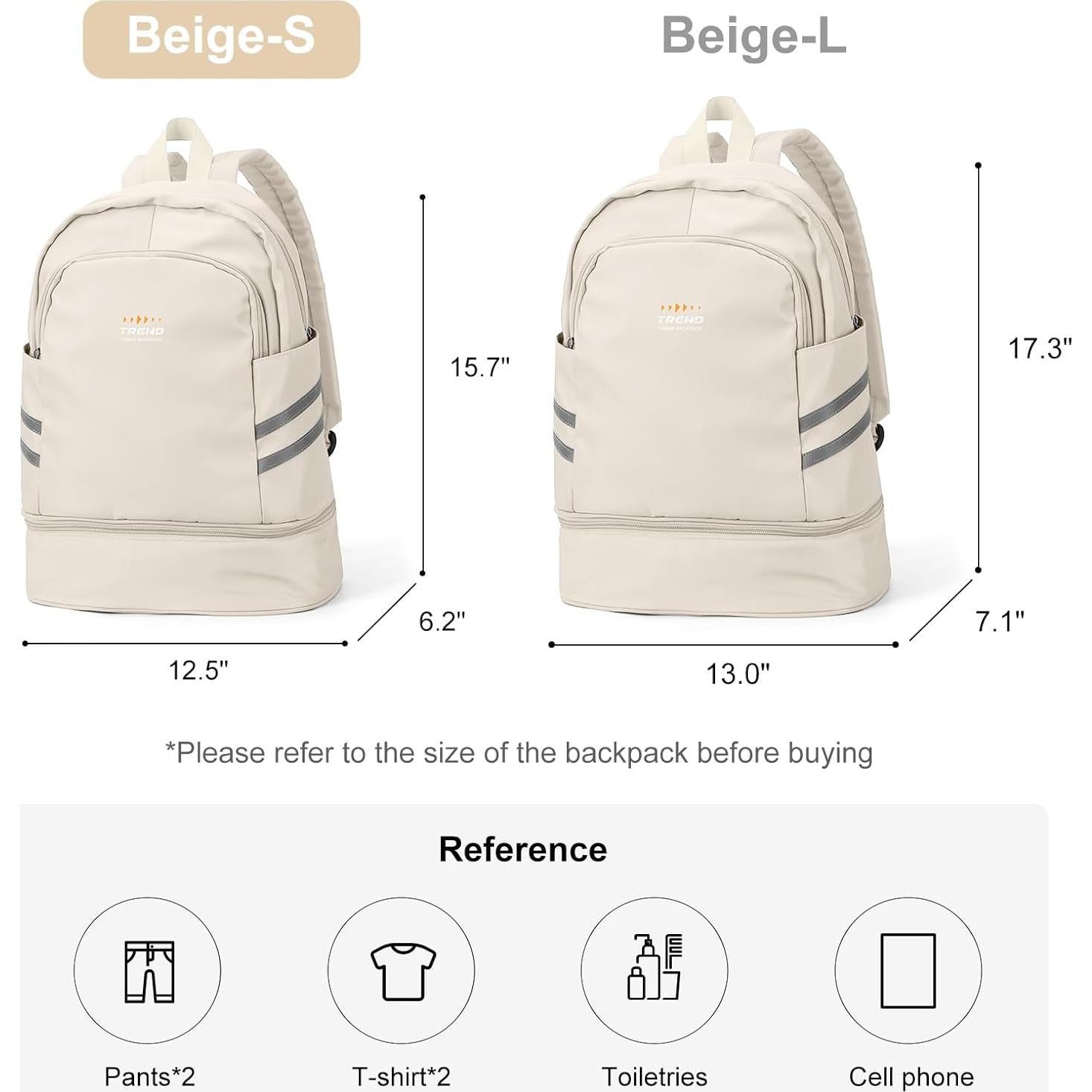 Mochila de Gimnasio Coofay para Mujeres Impermeable 20L