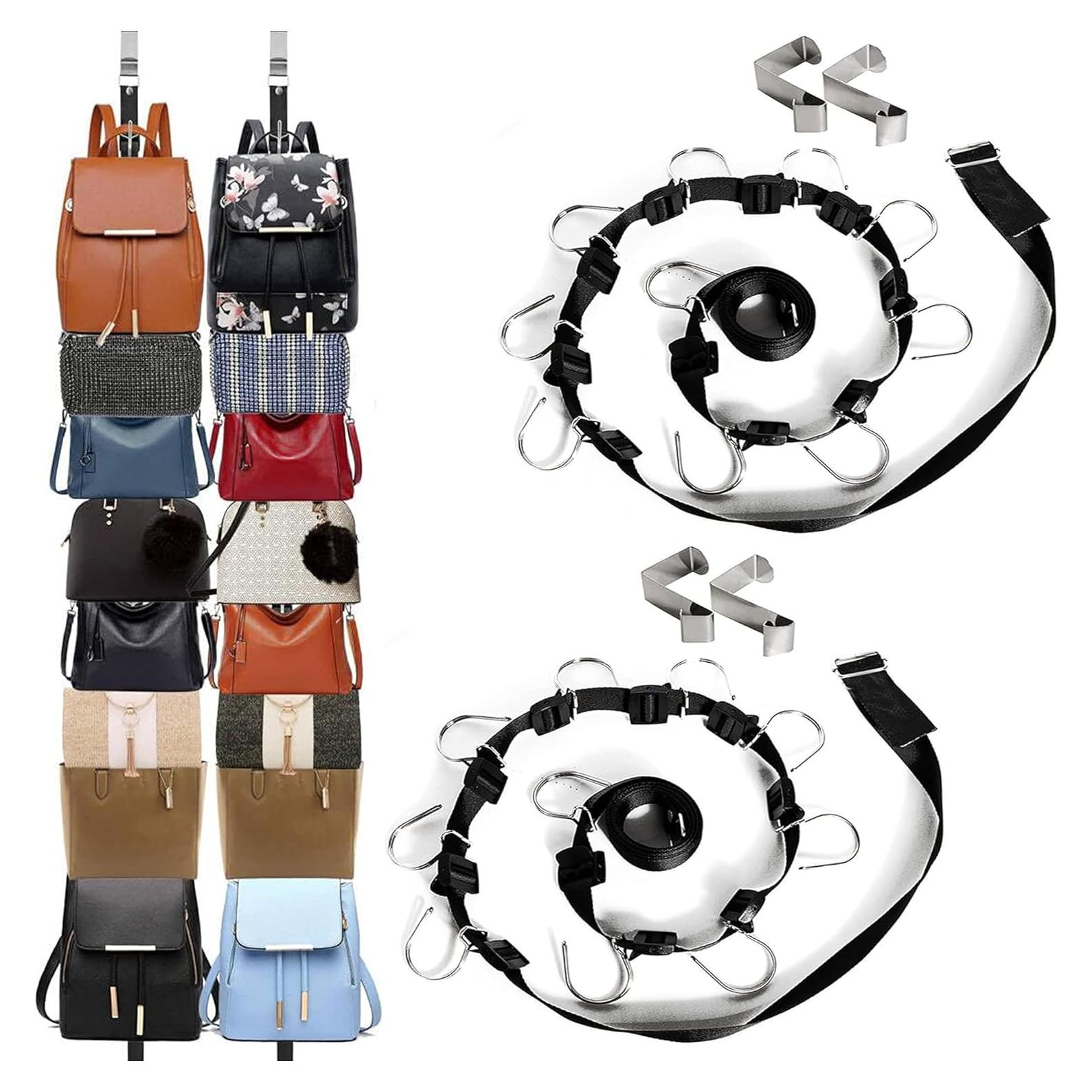 Organizador de Bolsos IZUS - Soporte de 20 Ganchos para Armario