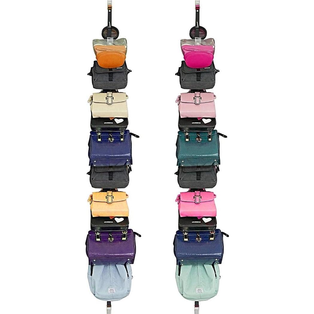 Organizador de Bolsos IZUS - Soporte de 20 Ganchos para Armario