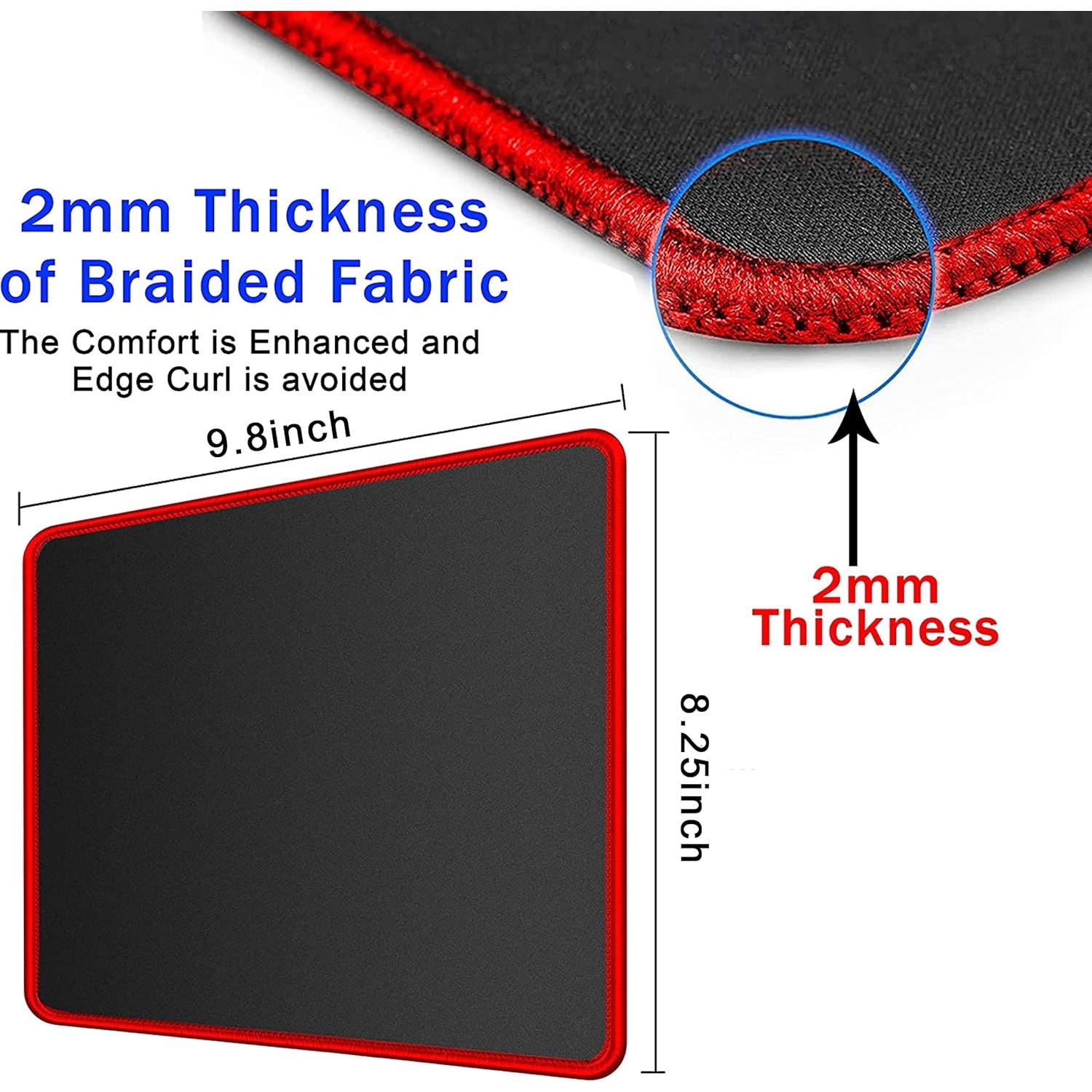 Alfombrillas de Ratón SaiTech IT Paquete de 20 Bordes Rojos