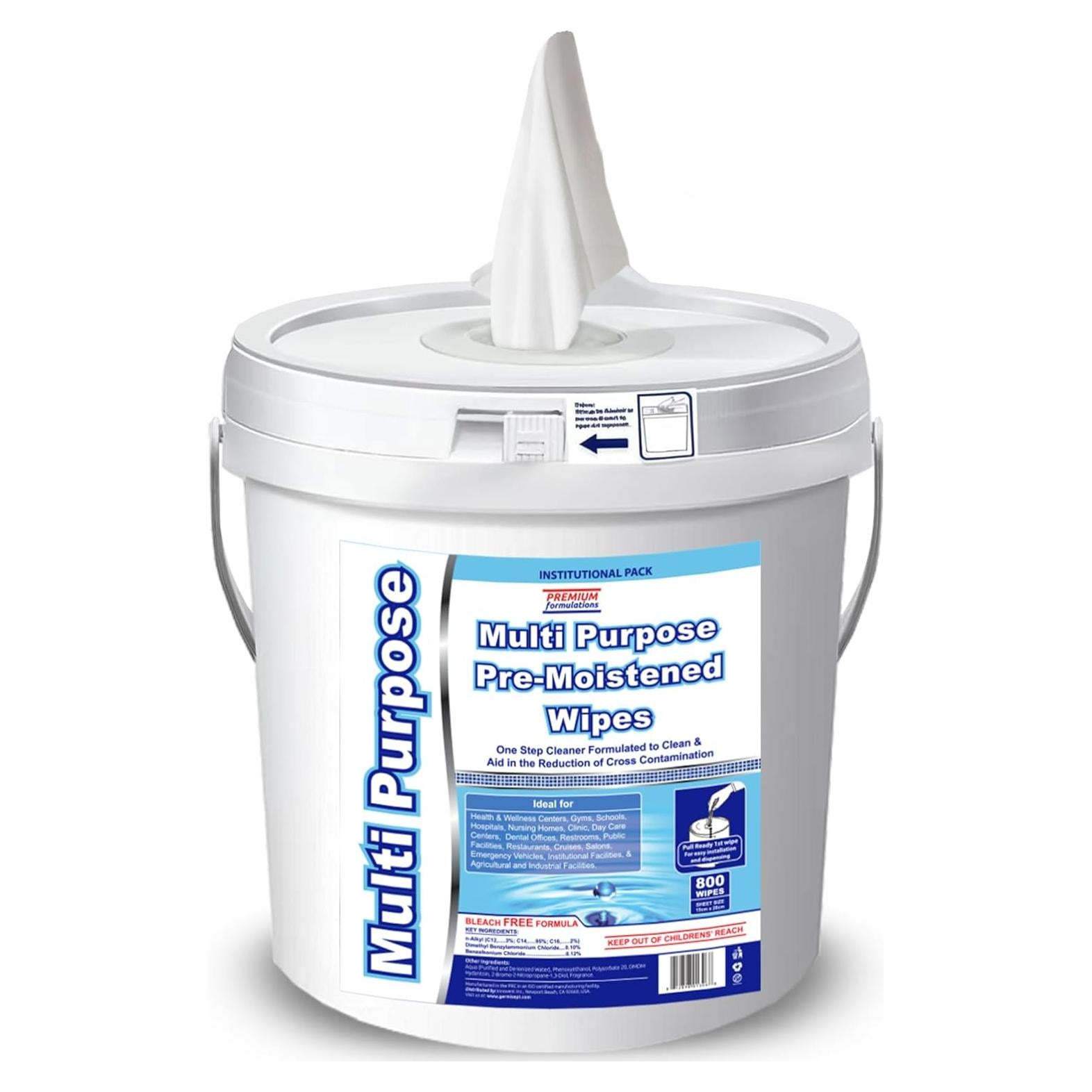 Toallitas Húmedas a Granel 800 Unidades con Cubo Dispensador