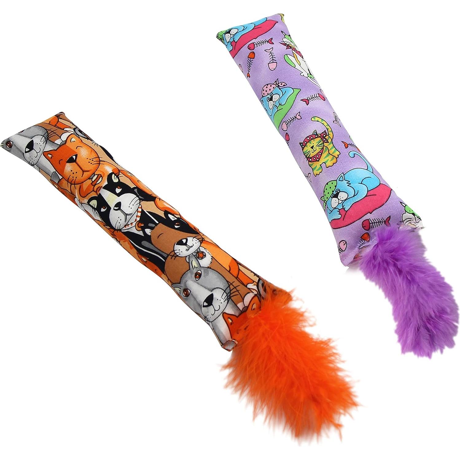 Paquete de 2 Juguetes Interactivos Jumpaws para Gatos con Catnip