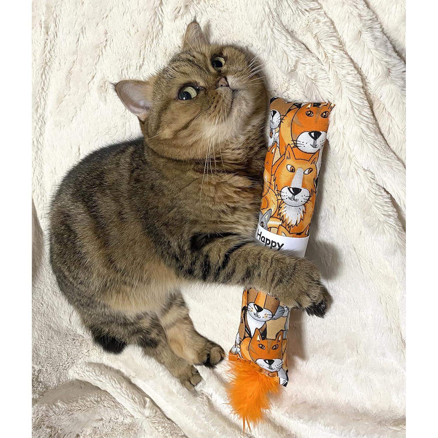 Paquete de 2 Juguetes Interactivos Jumpaws para Gatos con Catnip