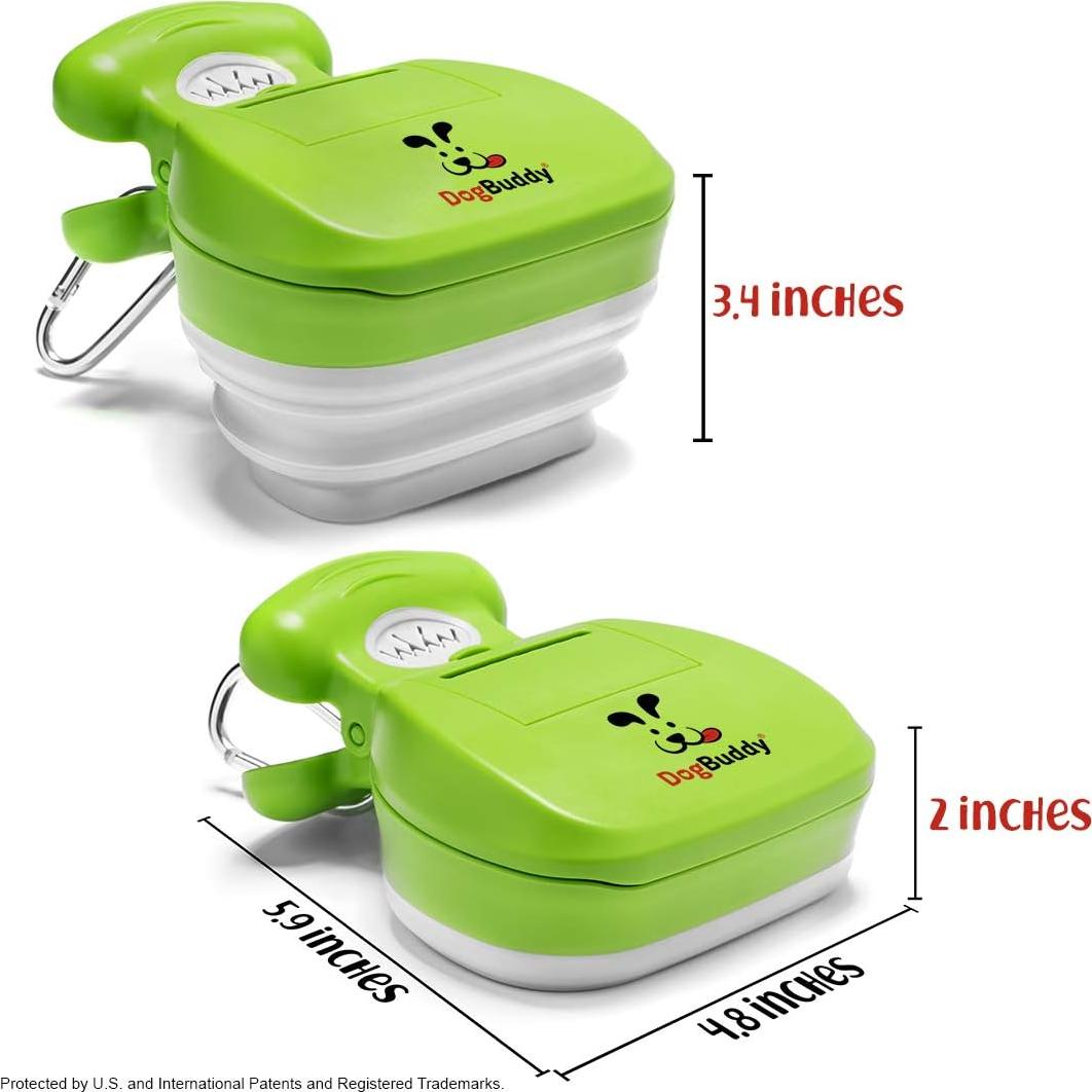 Recogedor de Excremento DogBuddy Mediano Kiwi con Bolsas