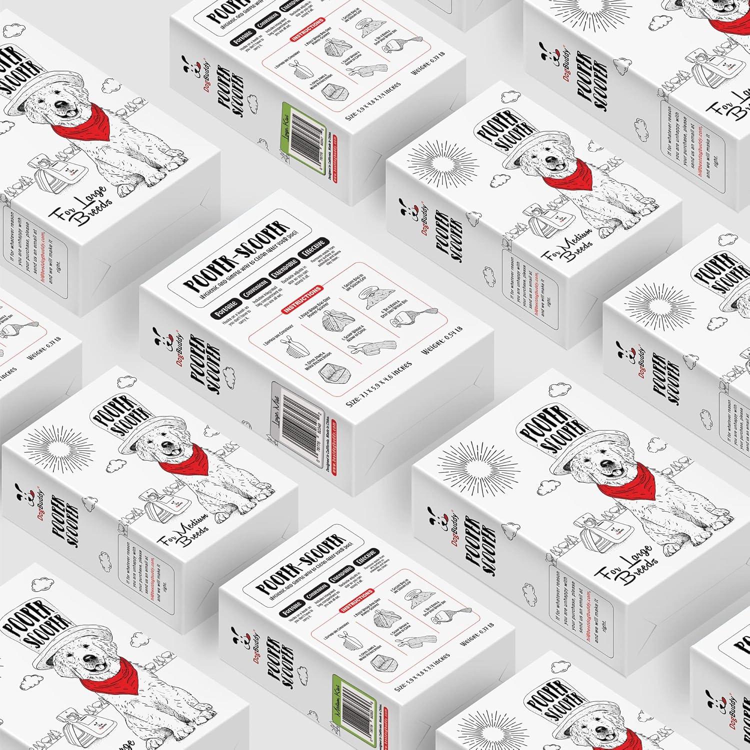 Recogedor de Excremento DogBuddy Mediano Kiwi con Bolsas