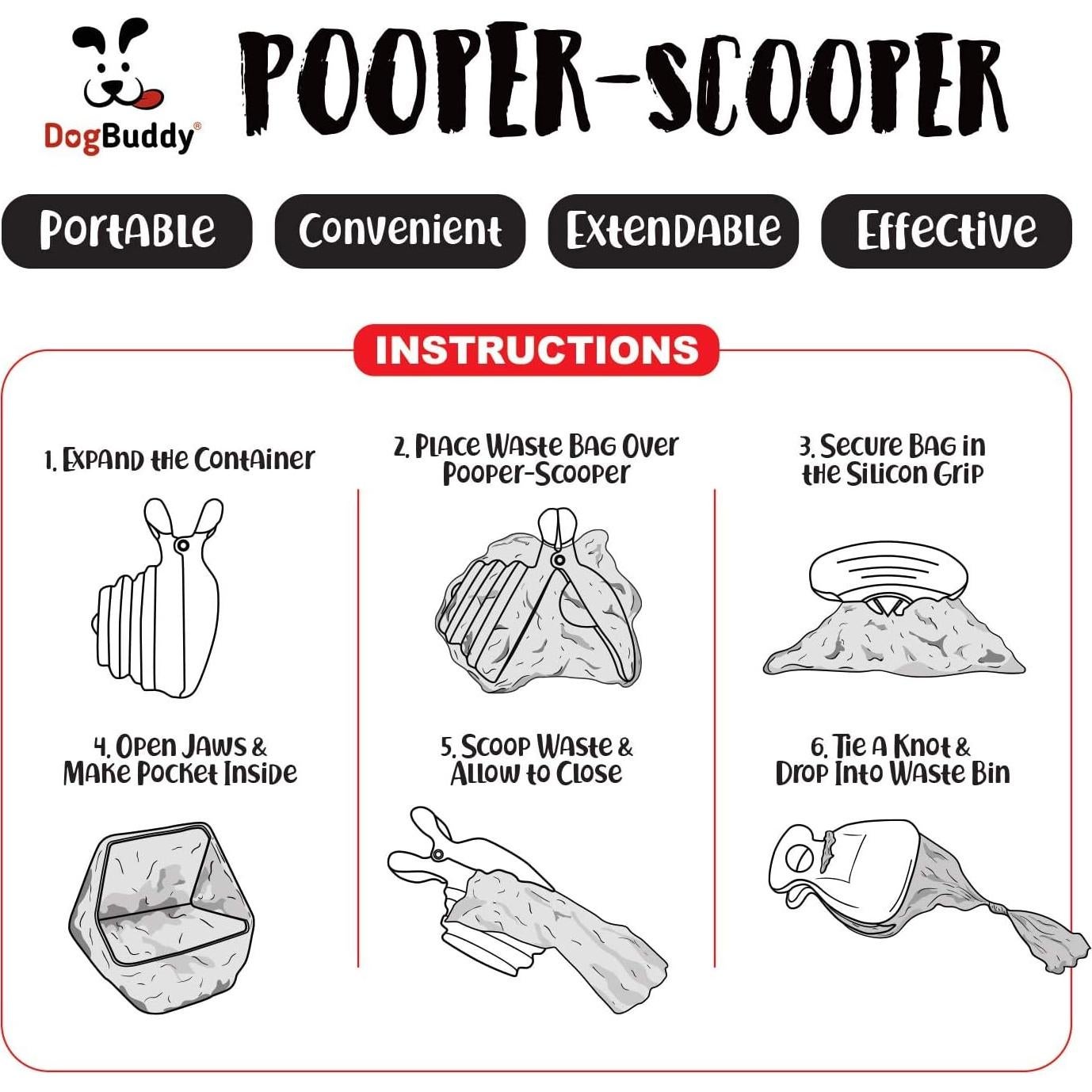 Recogedor de Excremento DogBuddy Mediano Kiwi con Bolsas