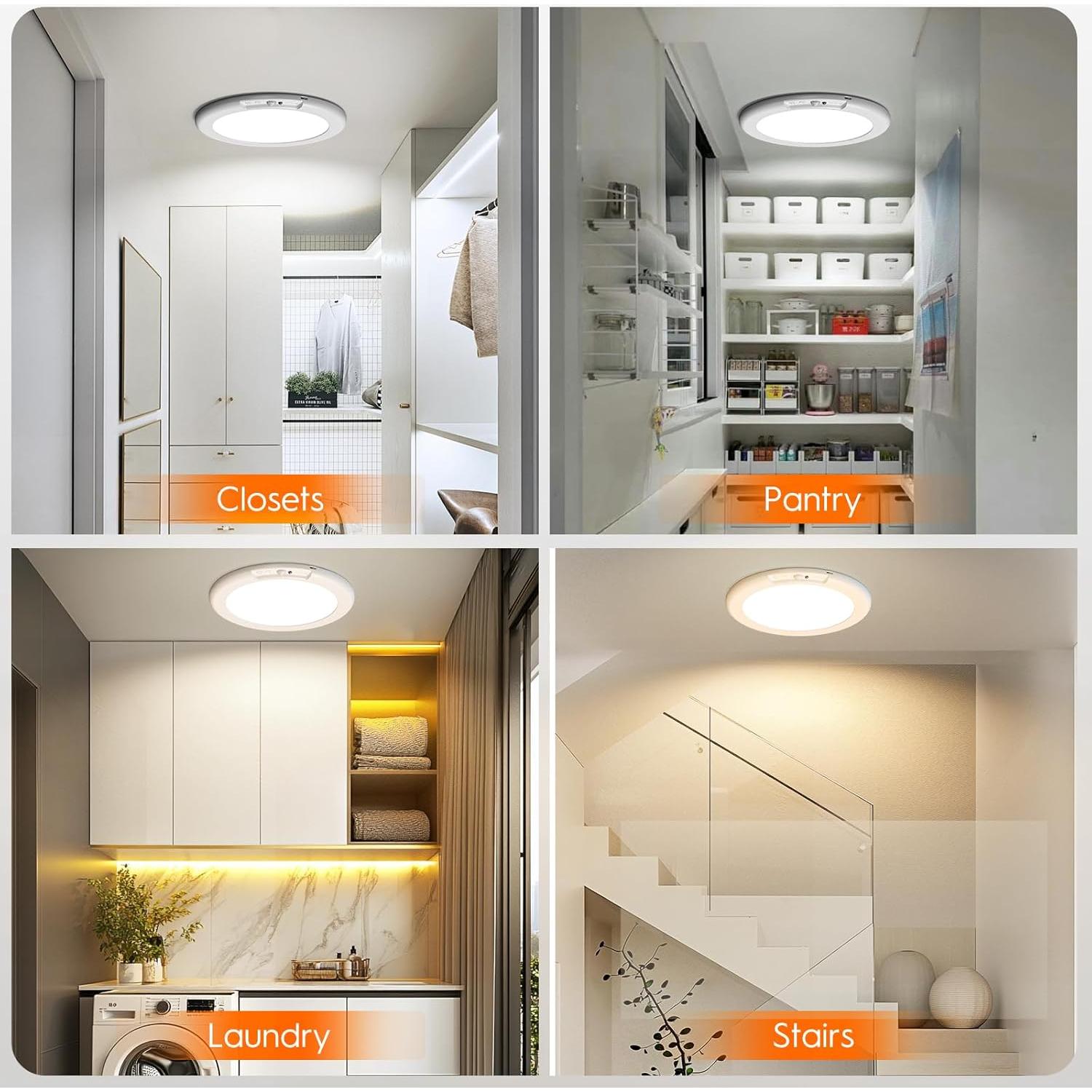 Luz de Techo Inalámbrica ORYAR con Sensor de Movimiento 500LM