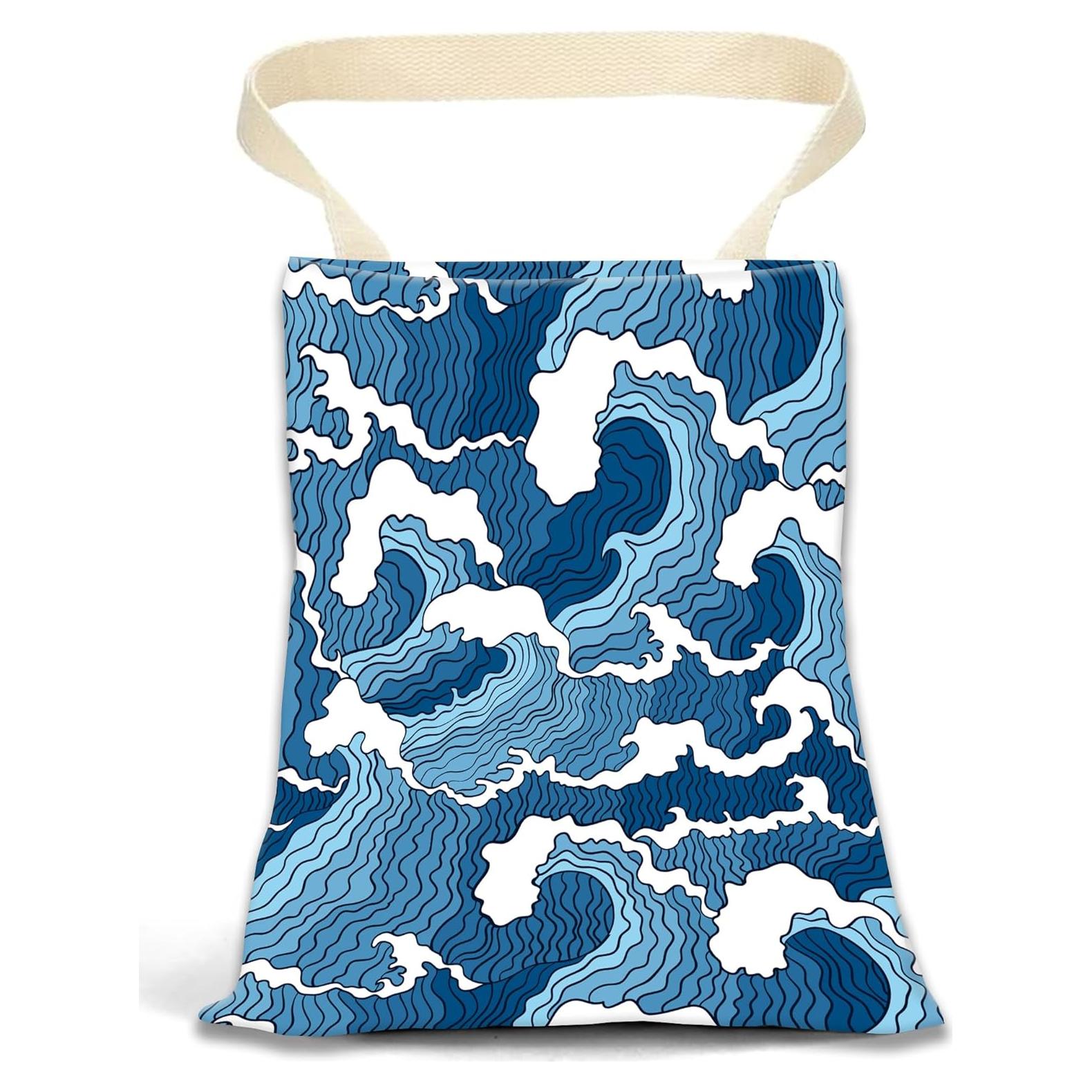 Basurero Colgante para Auto ANKVRP 5L Mar Azul Resistente