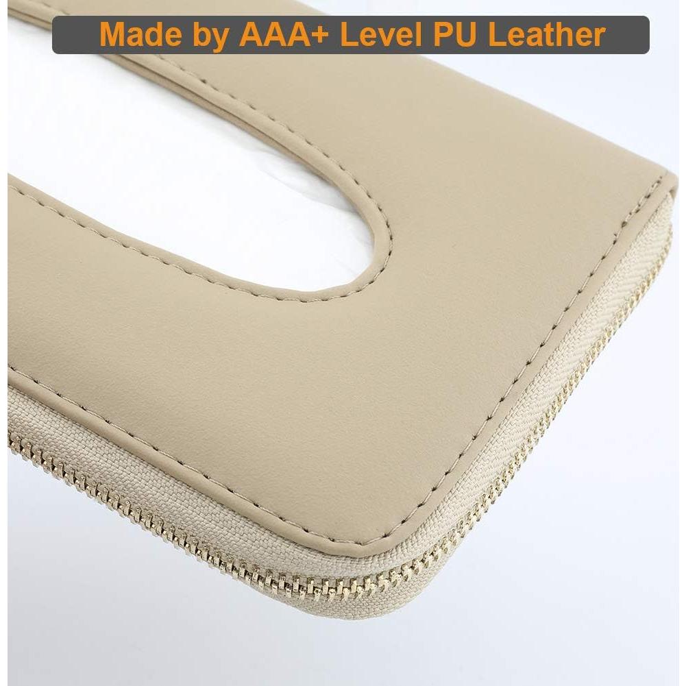 Soporte de Tejidos para Auto Cartisen Beige - Cuero Sintético