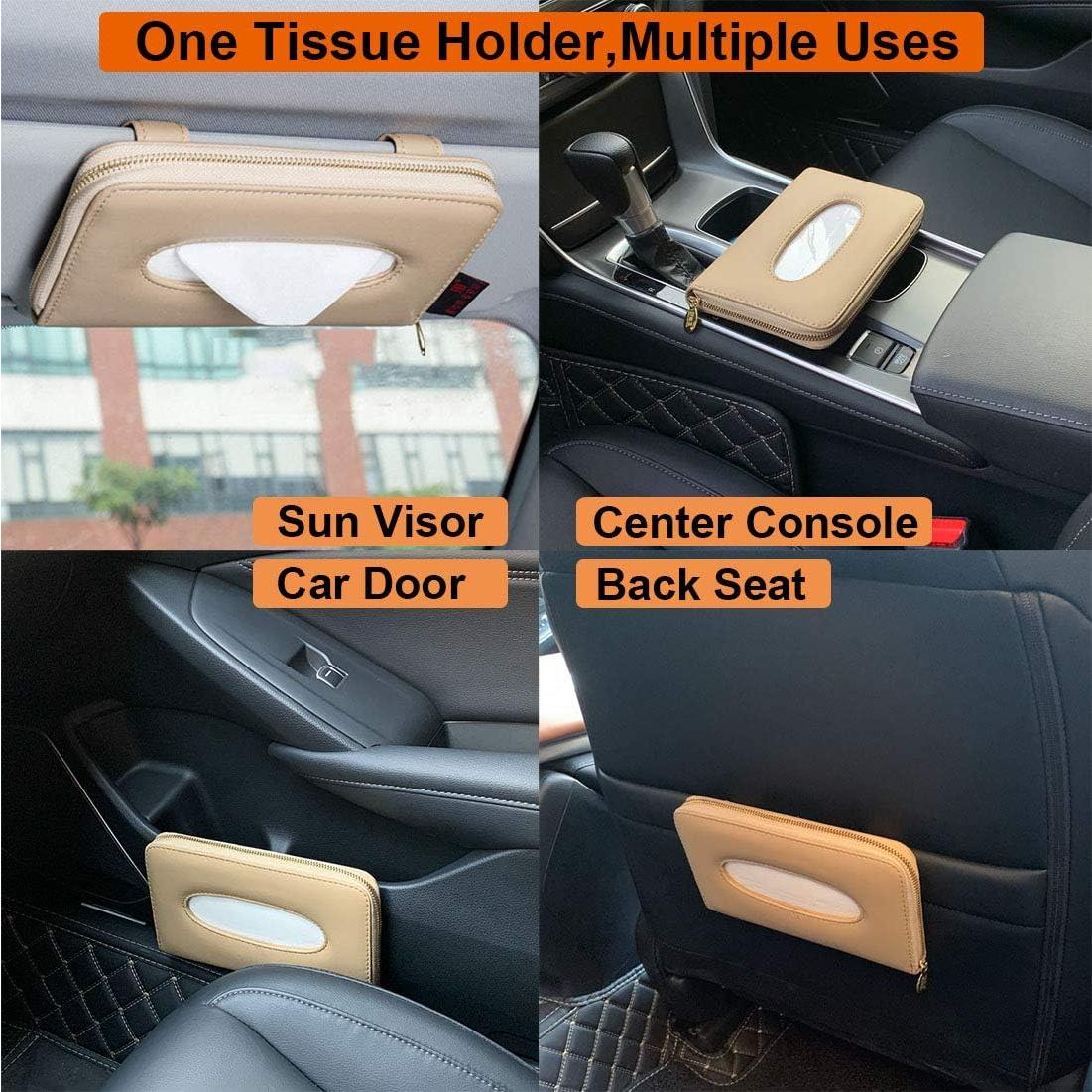 Soporte de Tejidos para Auto Cartisen Beige - Cuero Sintético