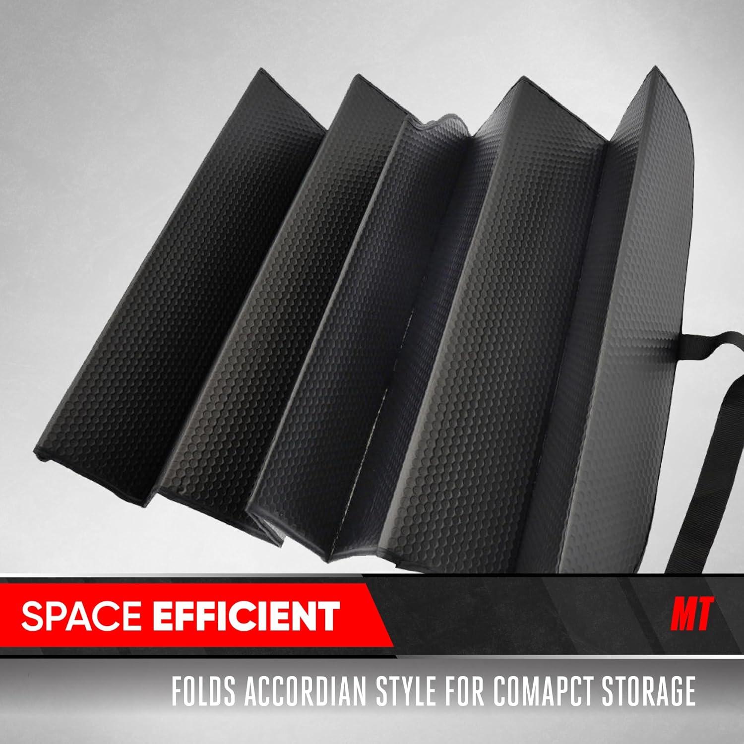 Sombra de Parabrisas Plegable Motor Trend 147x61 cm Negra