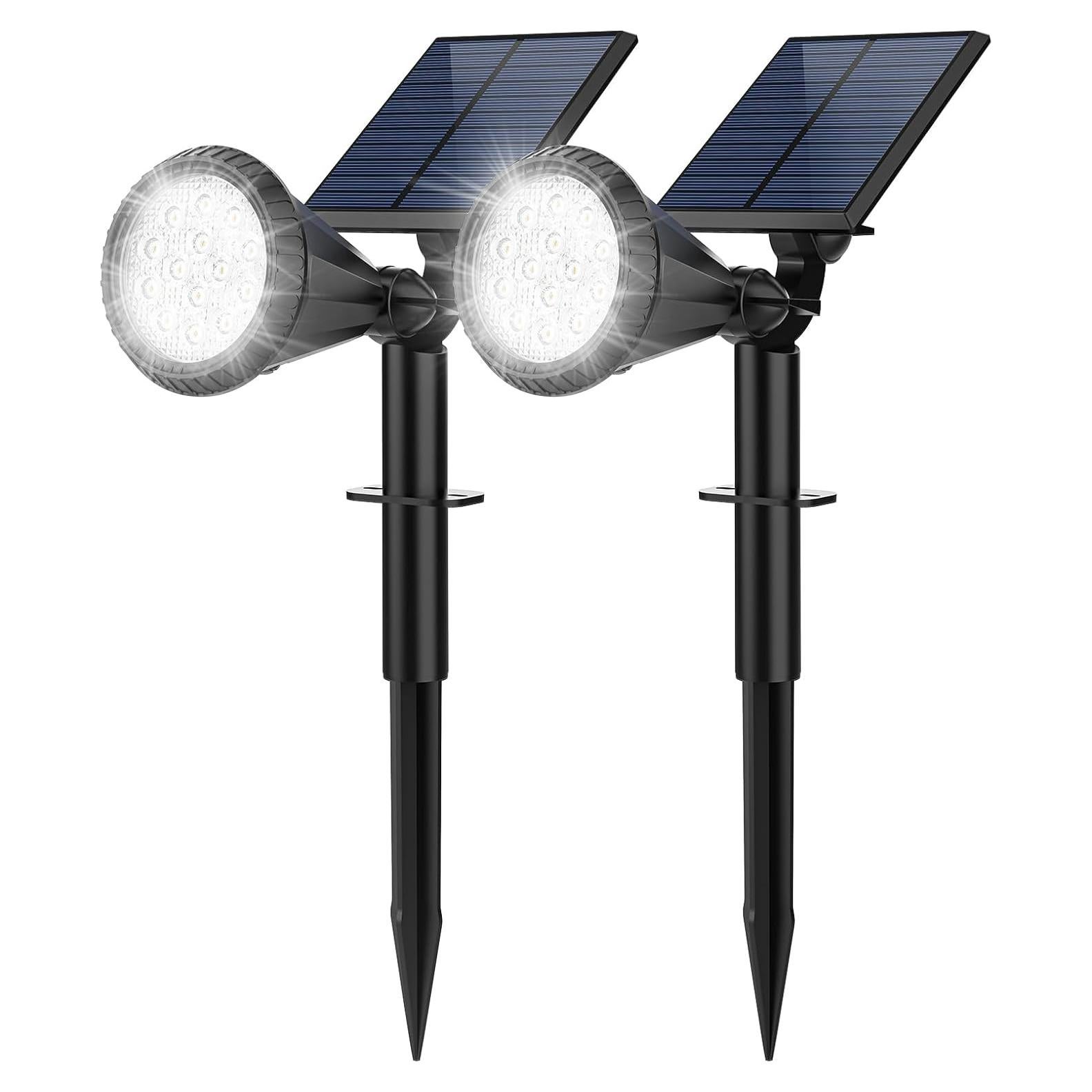Luces Solares Exteriores Fratink 14 LED 2 Paquete IP65