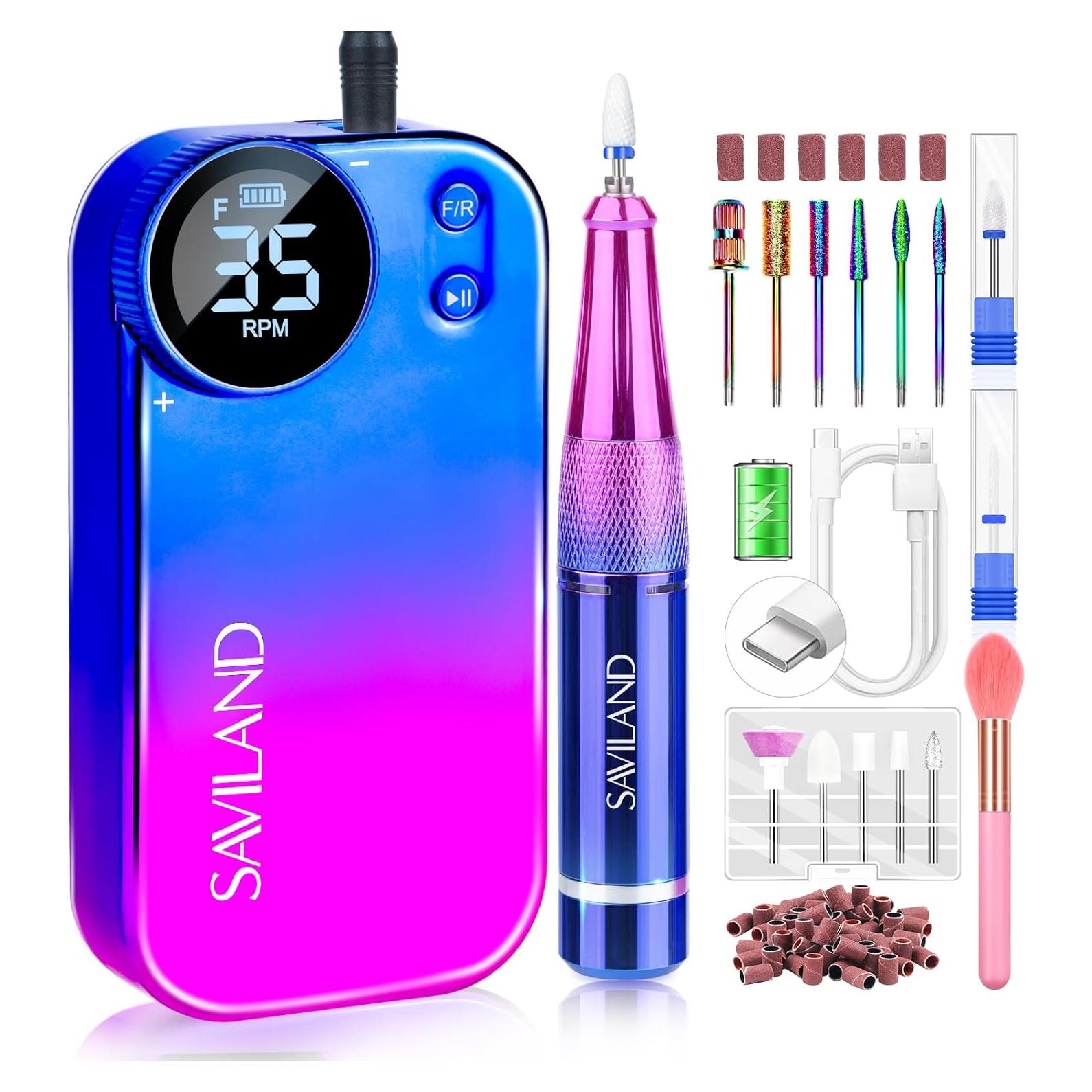 Taladro de Uñas Eléctrico Saviland PRO 35000RPM Portátil