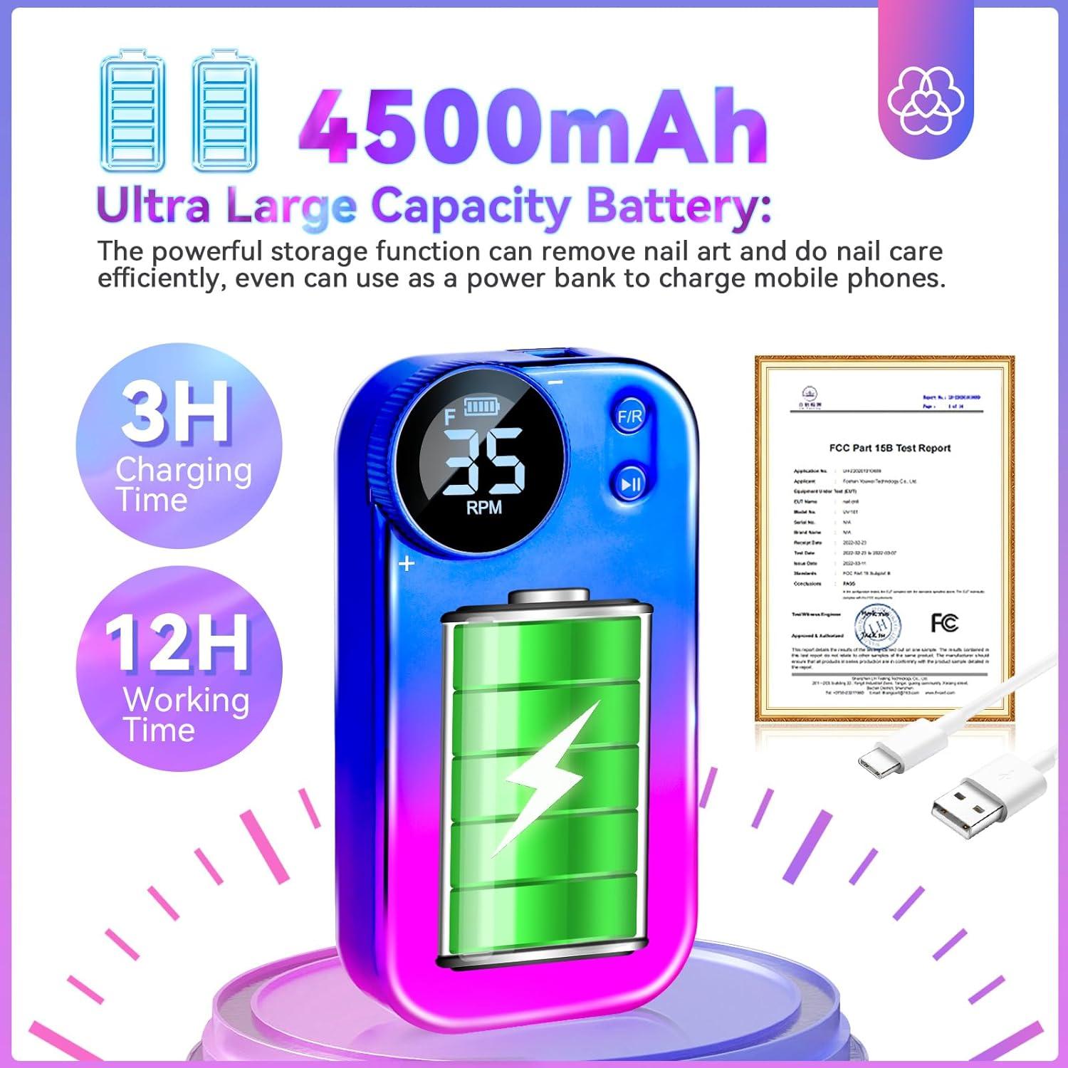 Taladro de Uñas Eléctrico Saviland PRO 35000RPM Portátil