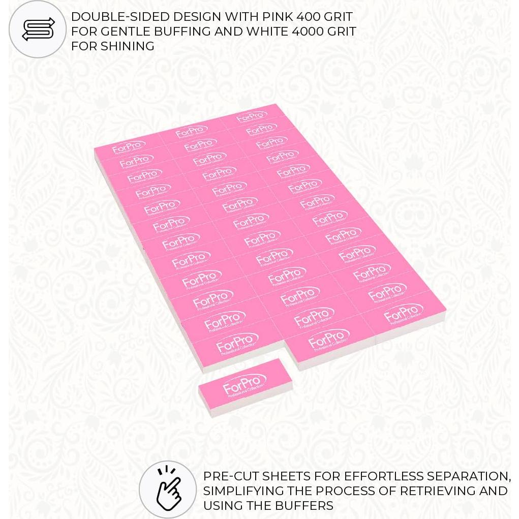 Hoja Mini Pulidora Sparkle ForPro 39 Unidades Rosa 400/4000