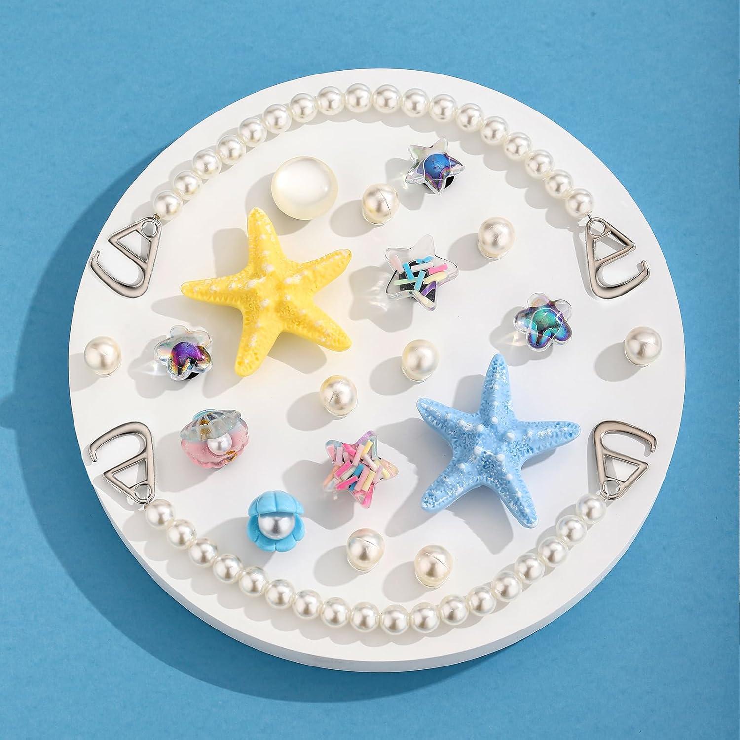 Juego de 20 Encantos de Zapatos Oceánicos para Sandalias