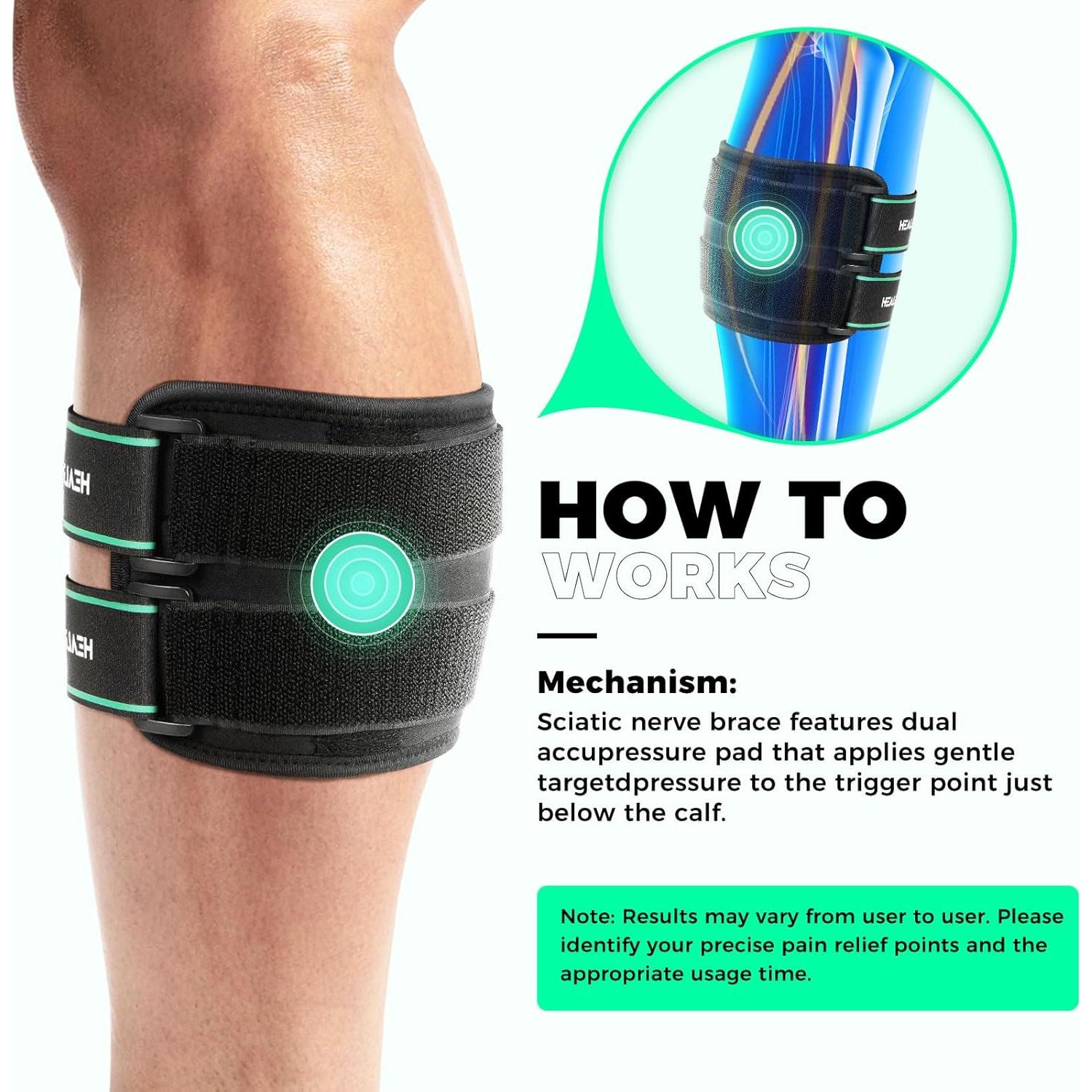 Faja Ciática Healrecux con Almohadillas de Presión - Alivio Dolor