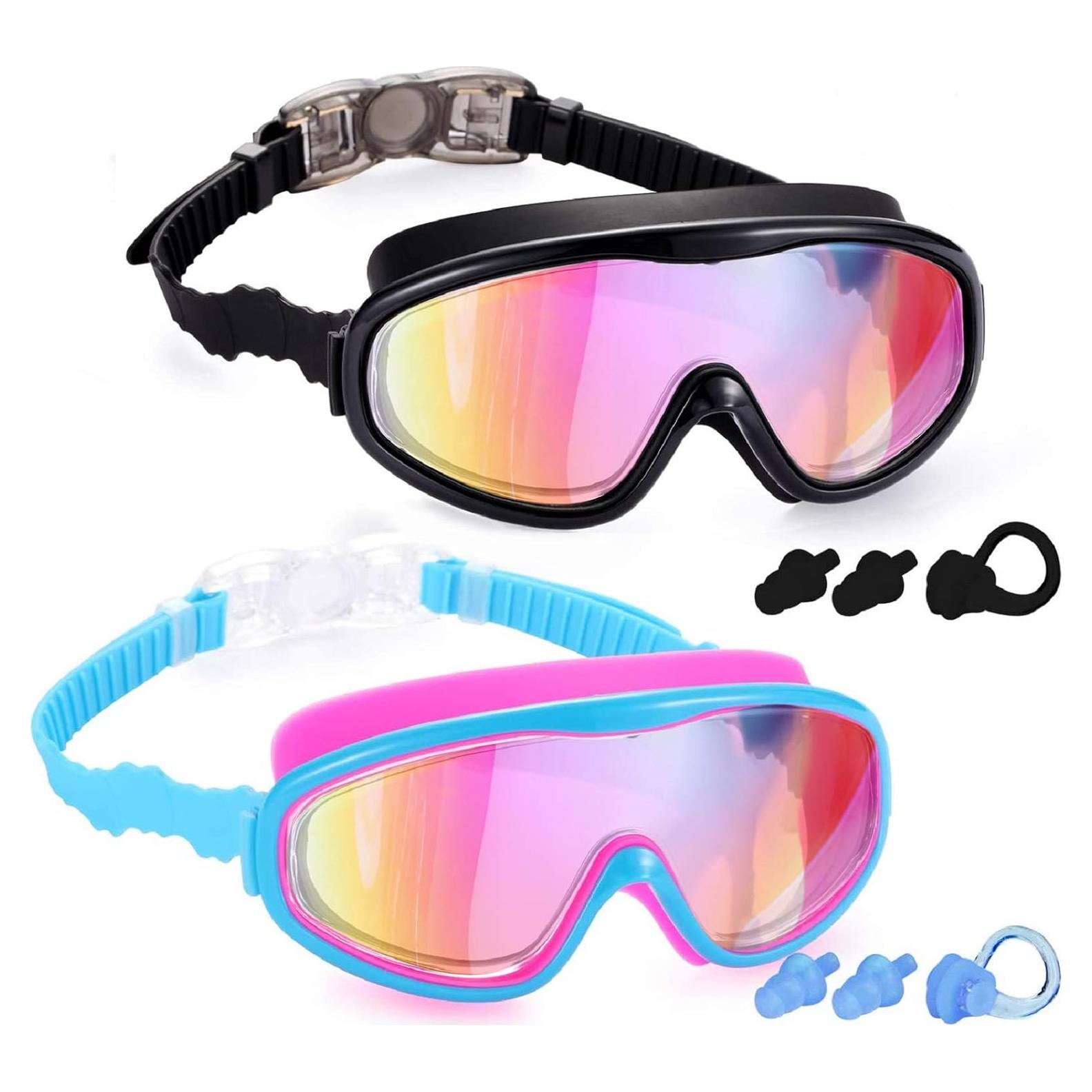 Gafas de Natación para Niños Young4us - 2 Piezas, Anti-Vaho