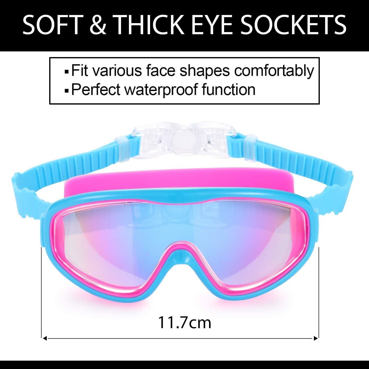 Gafas de Natación para Niños Young4us - 2 Piezas, Anti-Vaho