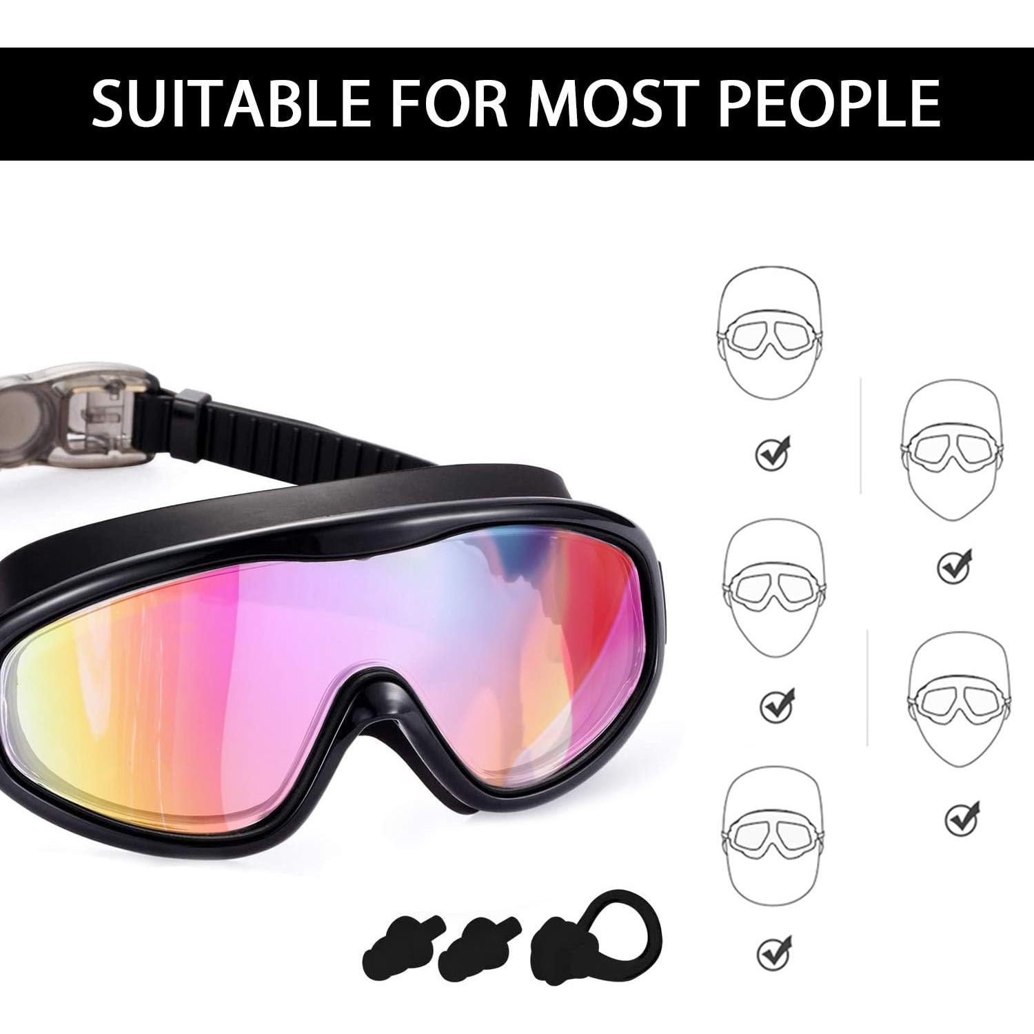 Gafas de Natación para Niños Young4us - 2 Piezas, Anti-Vaho