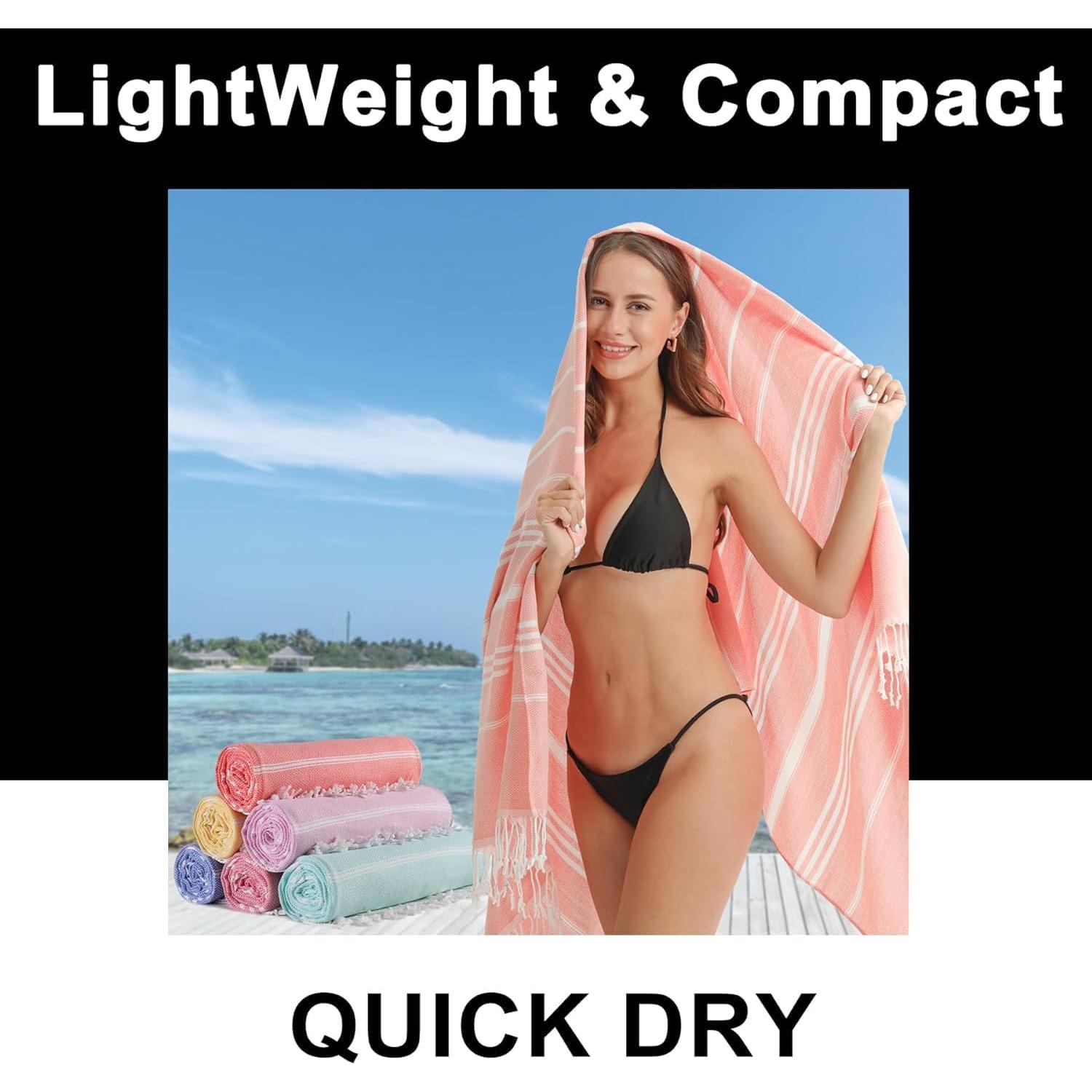 Toalla de Playa Antfuny XL Aqua Sin Arena Secado Rápido