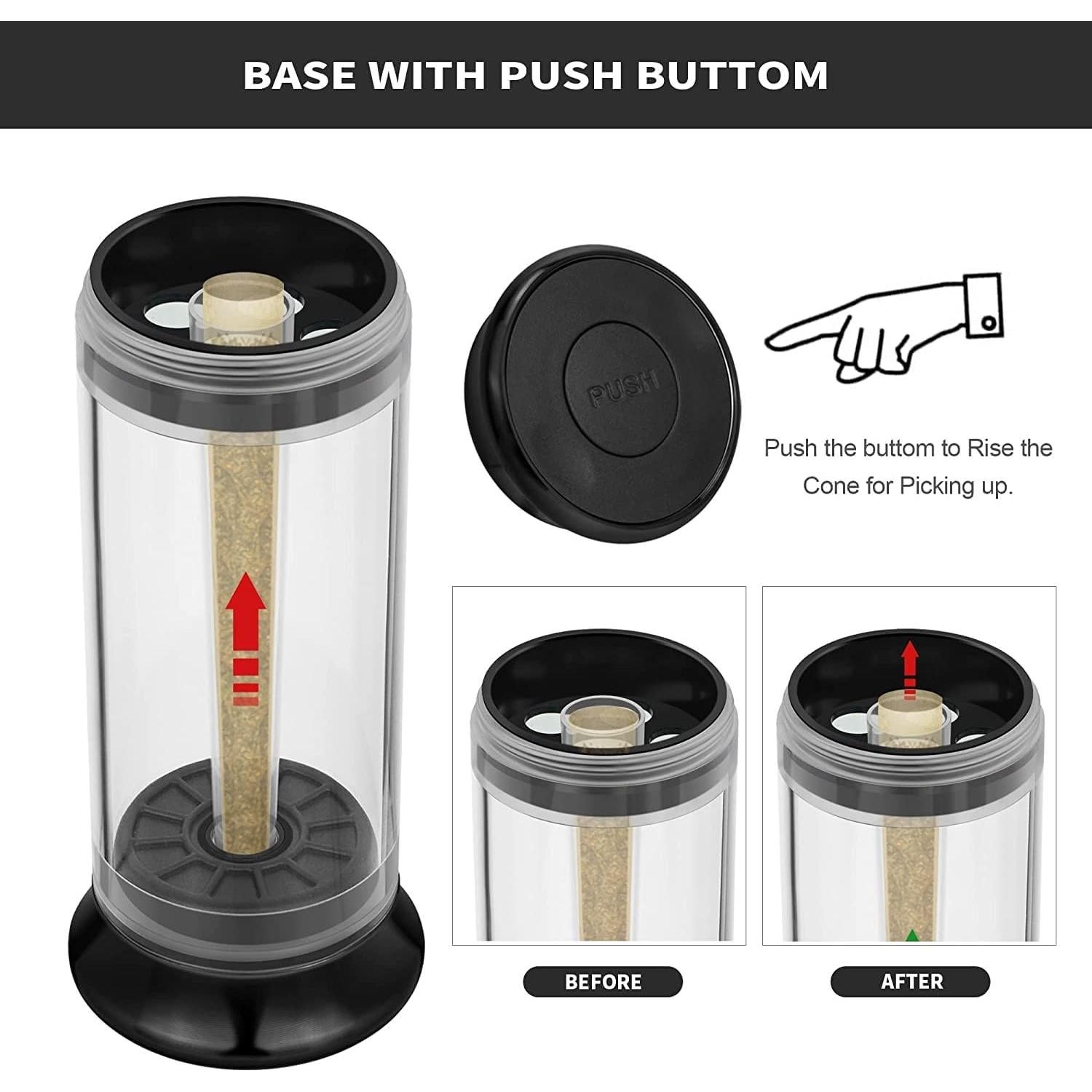 Molino de Especias 3 en 1 PLAMAKER Negro - Molienda y Almacenamiento