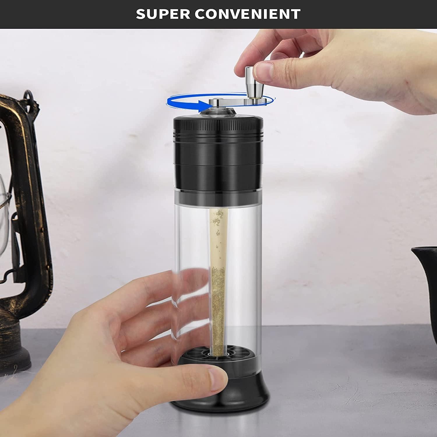 Molino de Especias 3 en 1 PLAMAKER Negro - Molienda y Almacenamiento