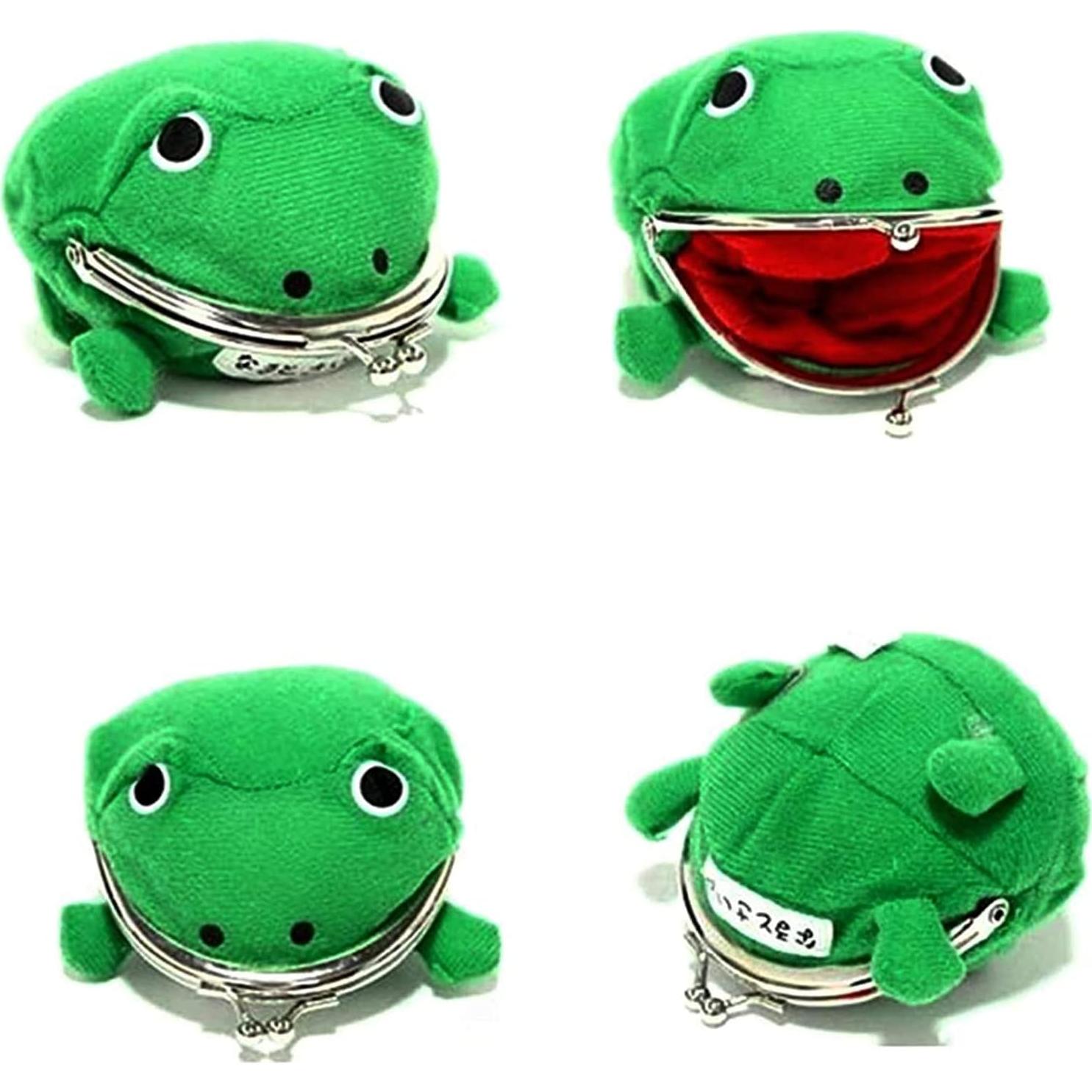 Cartera de Rana Anime Bestmaple - Monedero Suave 10.4cm