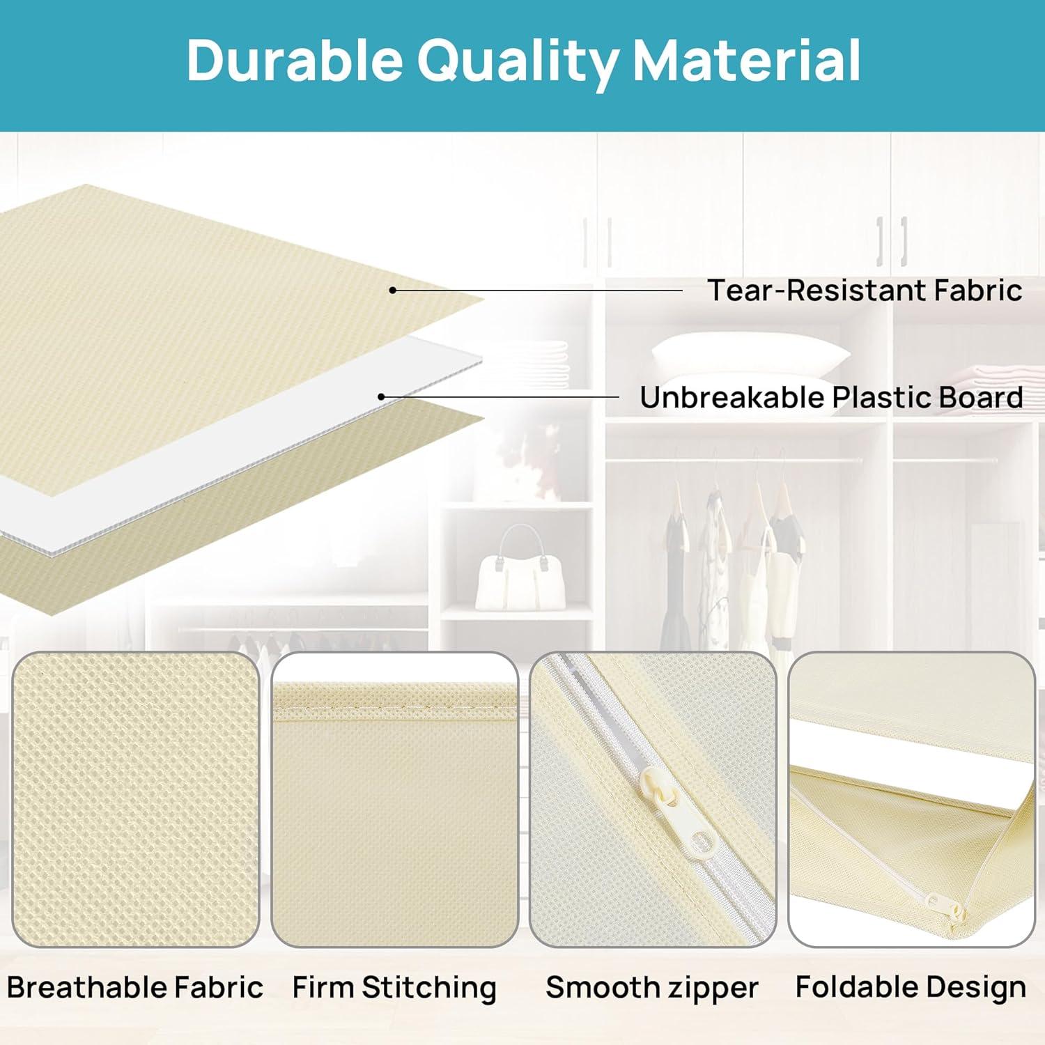 Organizador de Ropa para Bebés Vtopmart 12 Piezas Beige