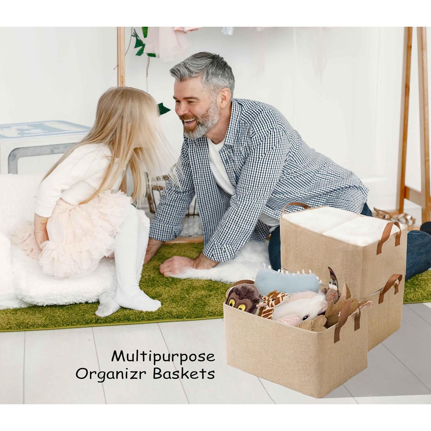 Organizador de Ropa AARAINBOW 4 Pcs Tela y Acero 23L