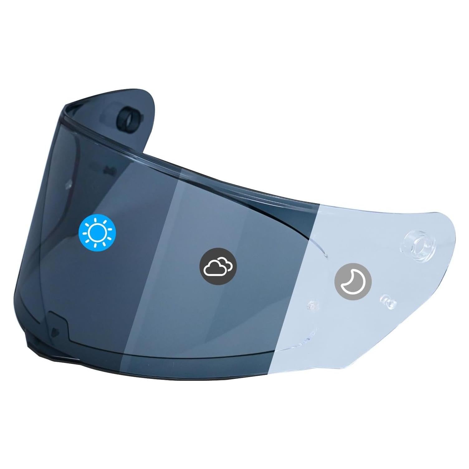 Visera de Casco de Motocicleta Logto FF320/328/353/800 Tinte Humo