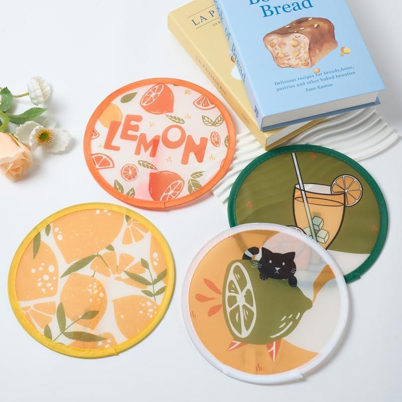 Abanicos Plegables TOGETRUE 4 Pcs Verano 20.1 cm para Mujeres