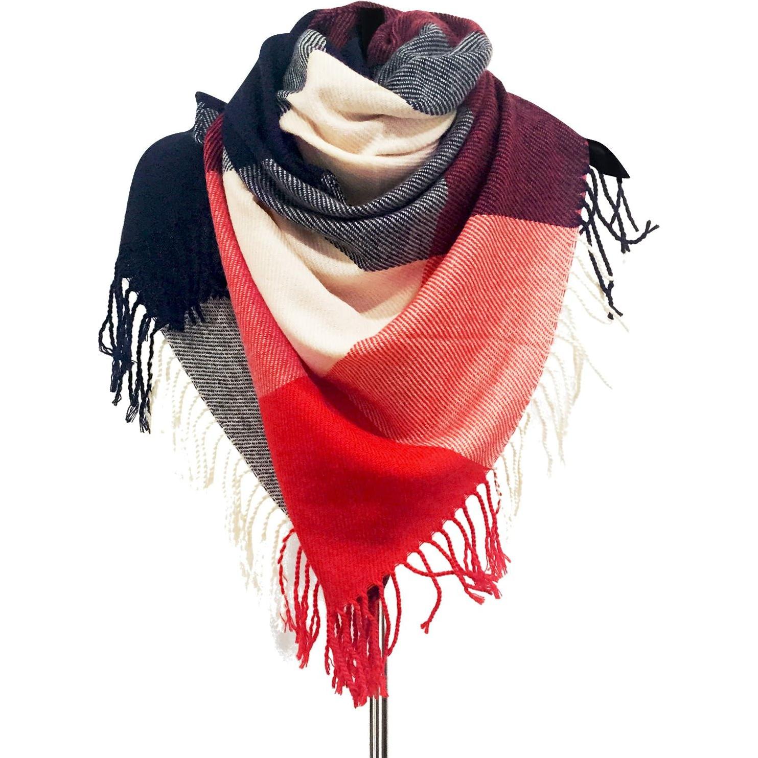 Bufanda de Mujer Loritta Cuadrada Larga Invierno Cálida 200x60 cm