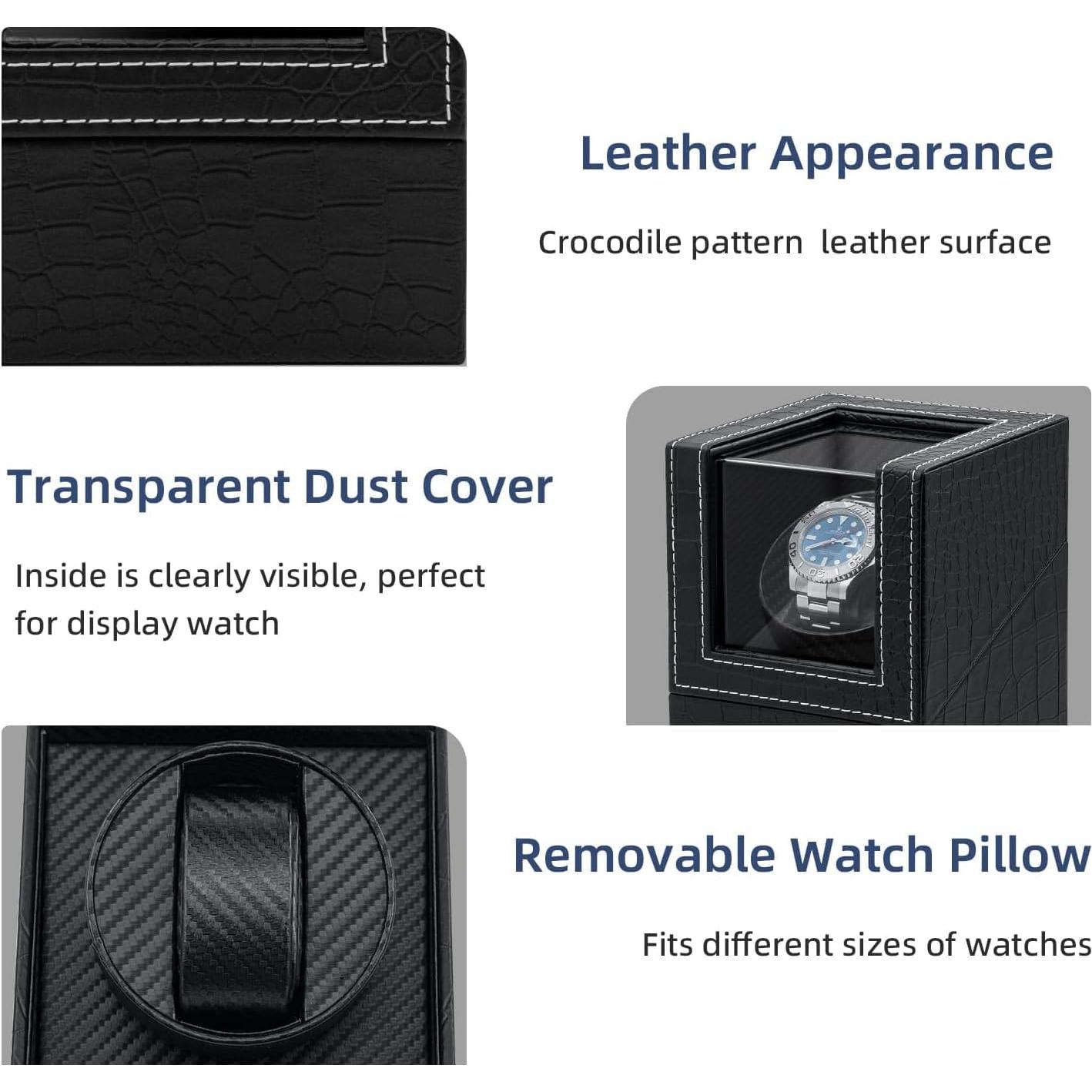 Caja de Carga Automática Mcbazel para Relojes Automáticos - Negro