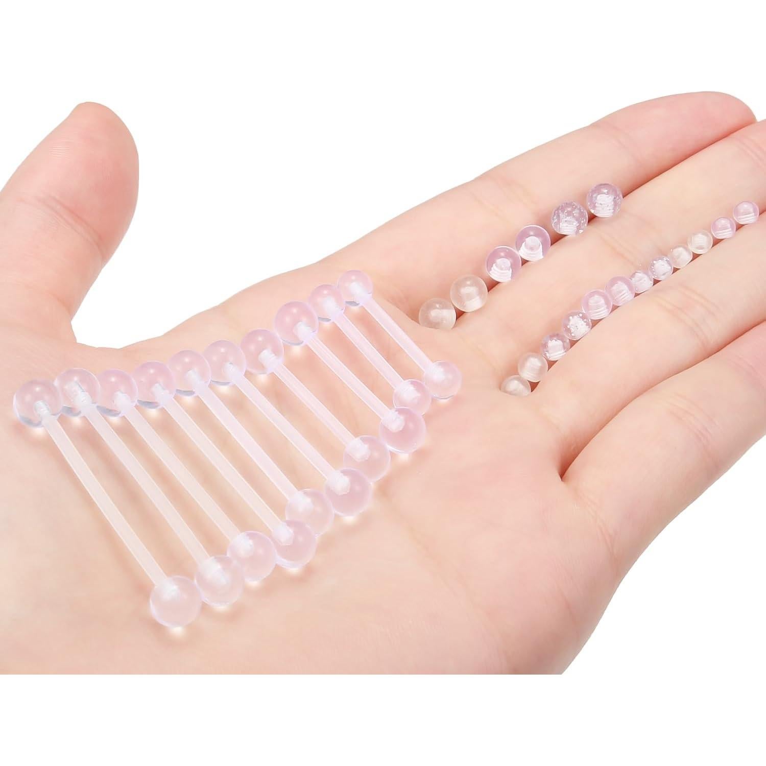 Anillo de Lengua y Retenedor de Piercing Ocptiy 14G 14-25mm