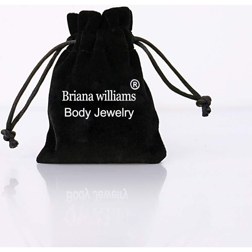 Anillos de nariz Briana Williams 18G 20G acero quirúrgico