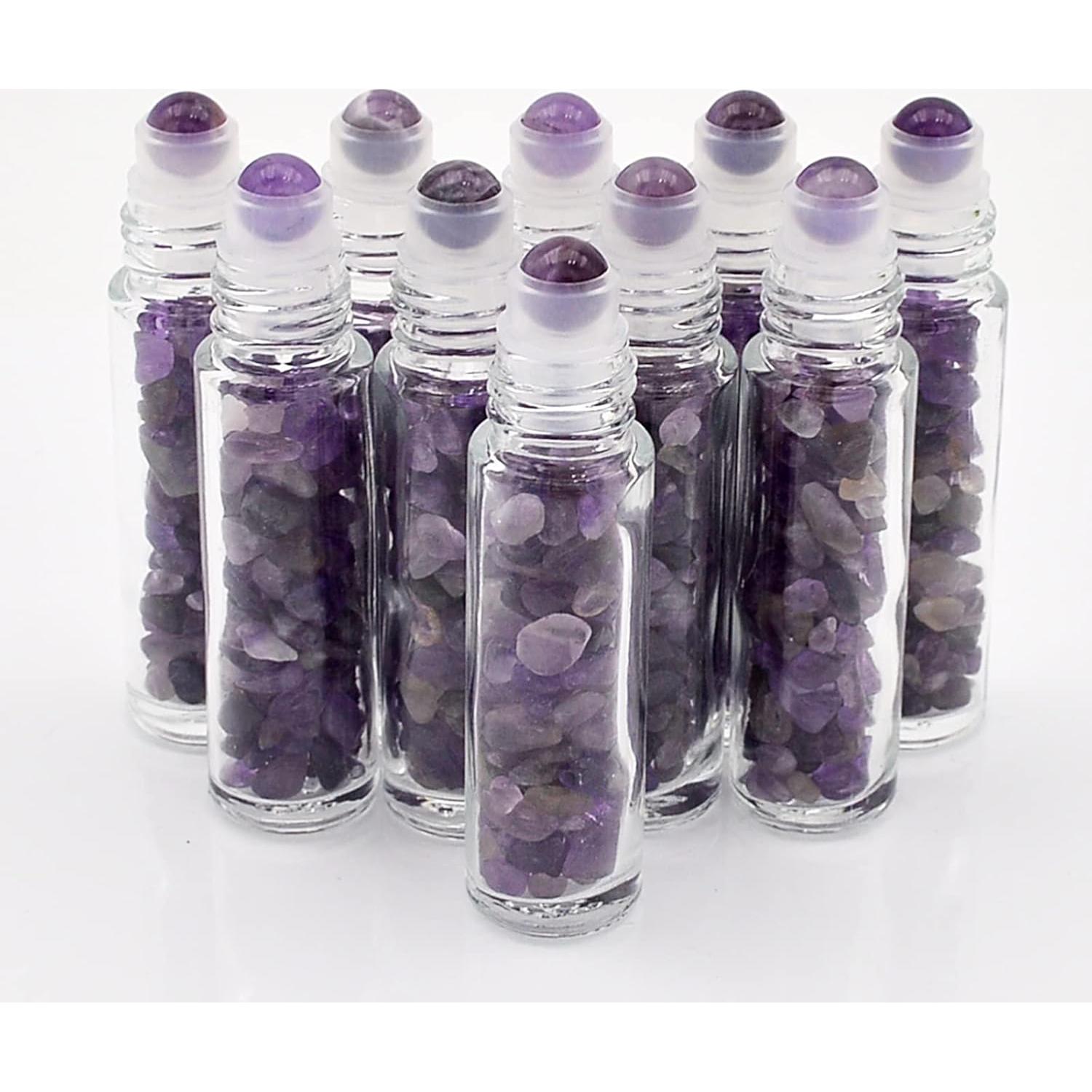 Botellas de Rodillo de Aceite Esencial 10ml Fengshuisale con Estuche