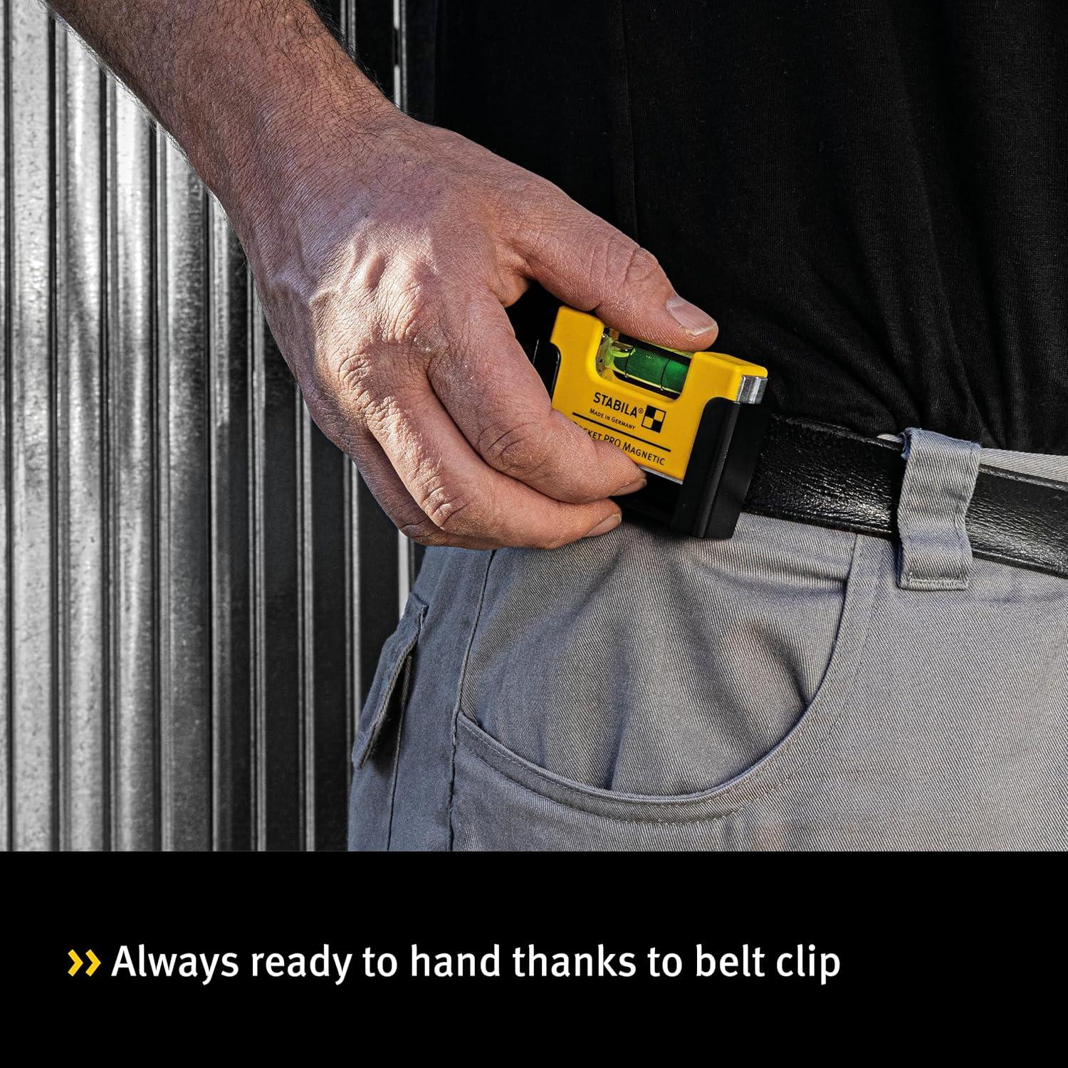 Nivel de Burbuja Stabila Pro Pocket Magnético 6.7cm