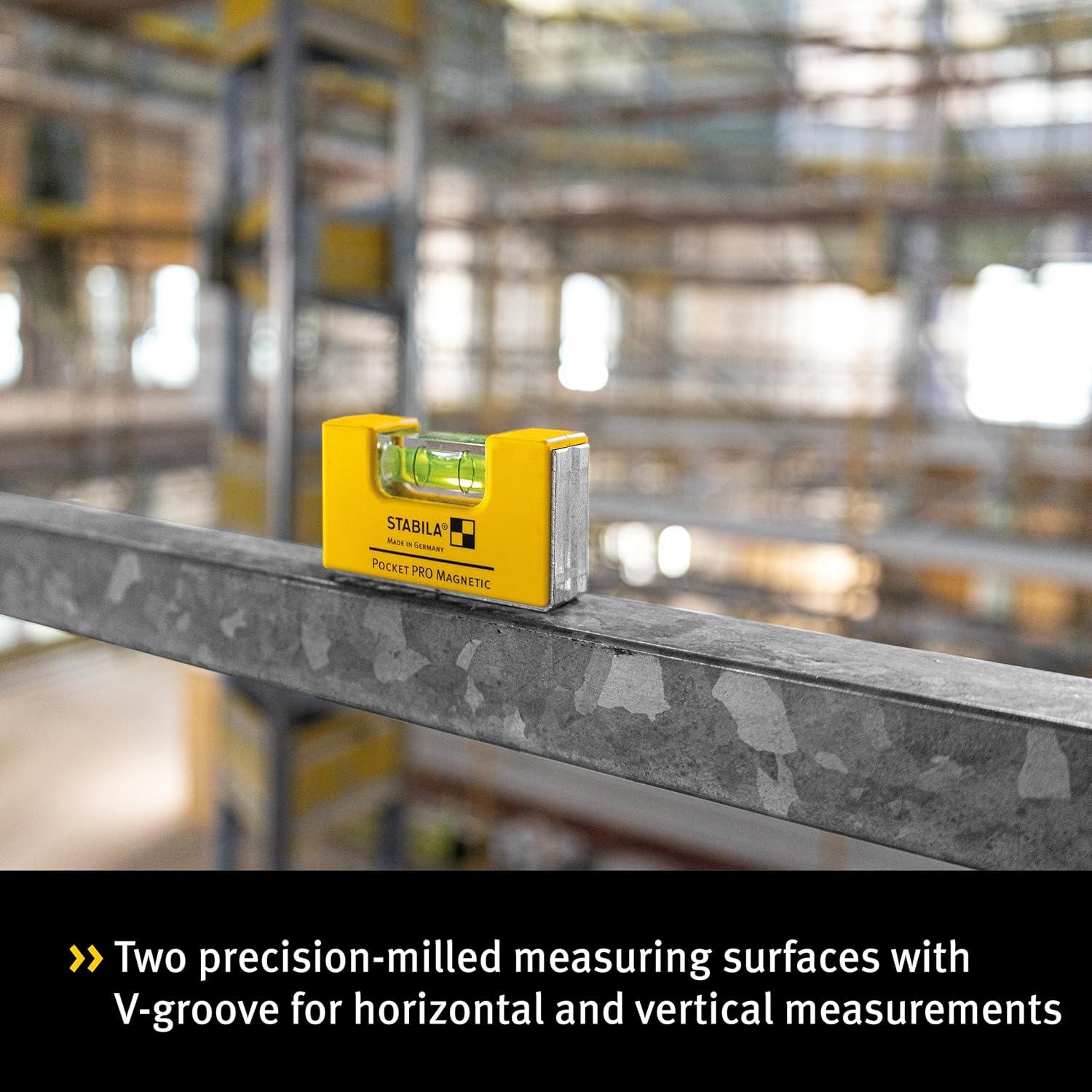 Nivel de Burbuja Stabila Pro Pocket Magnético 6.7cm