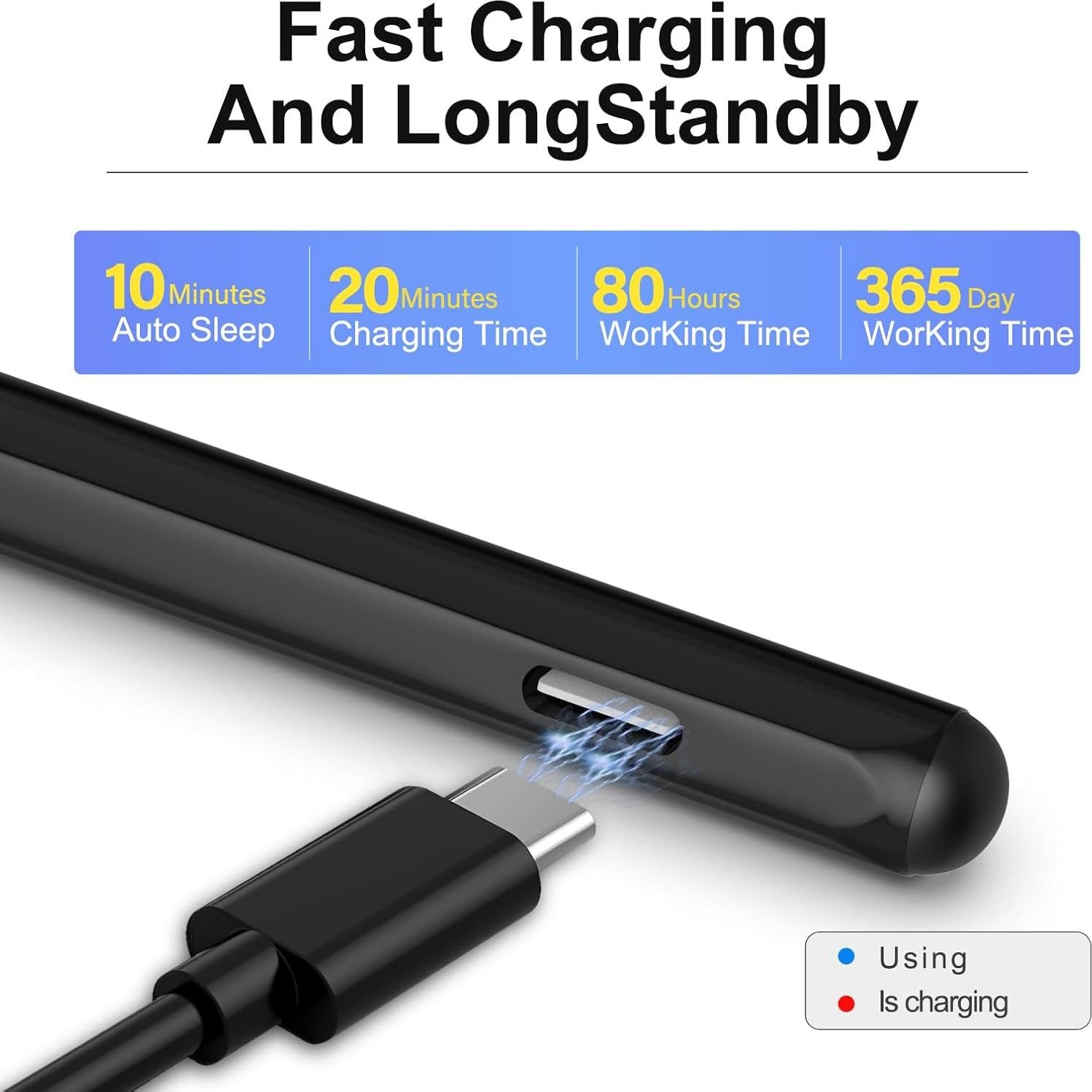 Lápiz Stylus Activo MPP 2.0 para HP Envy x360 Negro