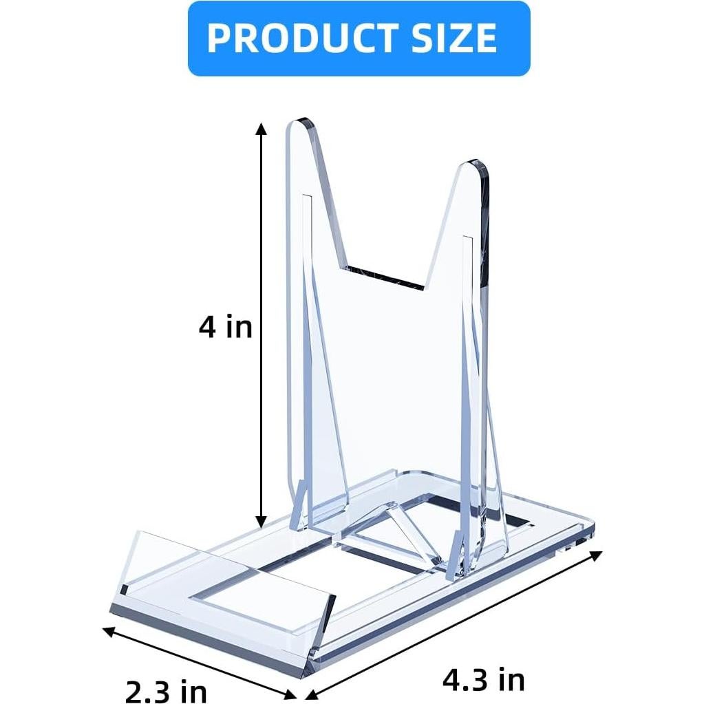 Soporte Acrílico para Libros PPH-Sisy - 8 Pcs, Ajustable