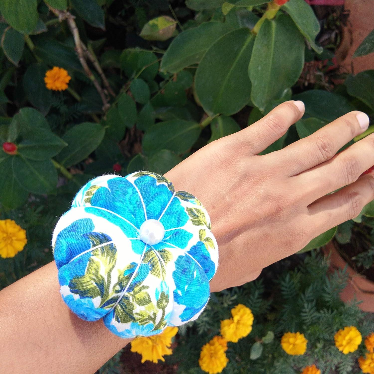 Almohadillas de Agujas CUSHYSTORE 2 Piezas Floral Ajustables