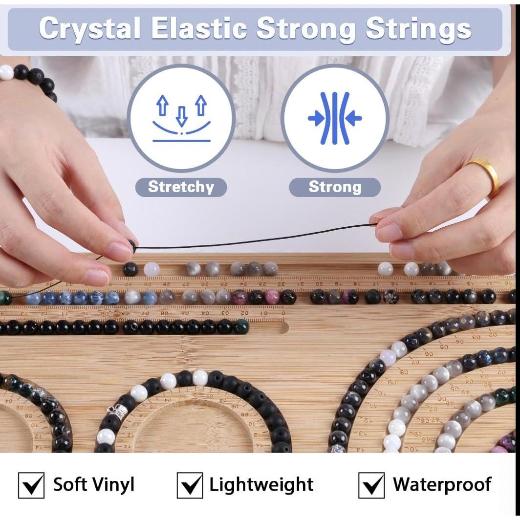 Kit de Perlas de Vidrio RUOMOXI Y 450 Piezas 8mm para Joyas