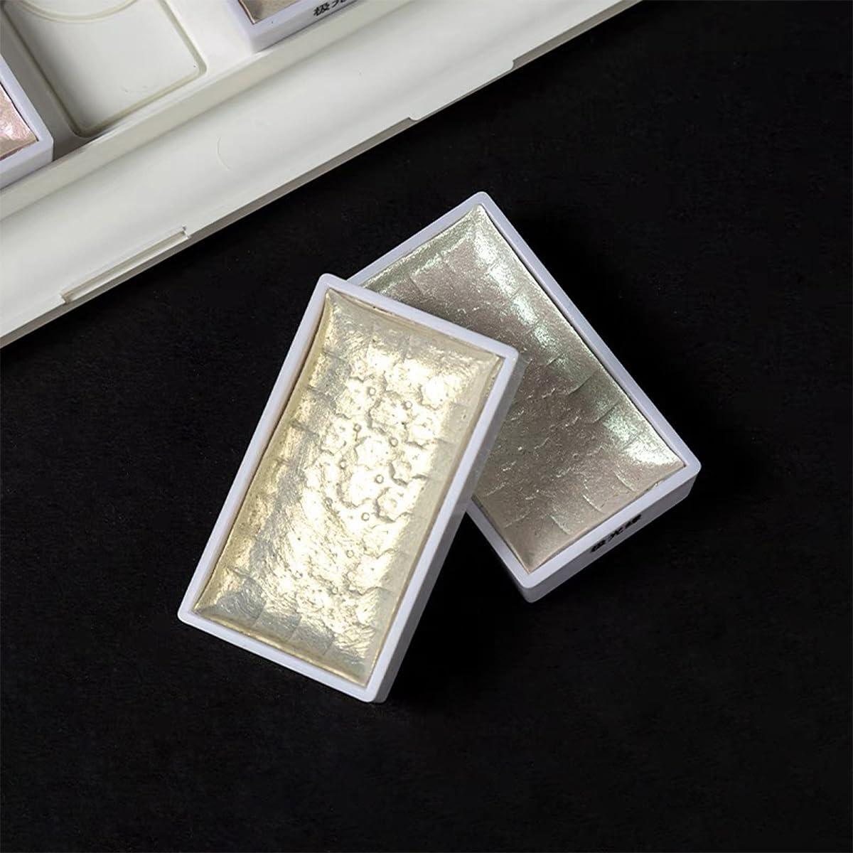 Set de Acuarelas Metálicas LIGHTWISH 8 Colores Aurora con Pincel